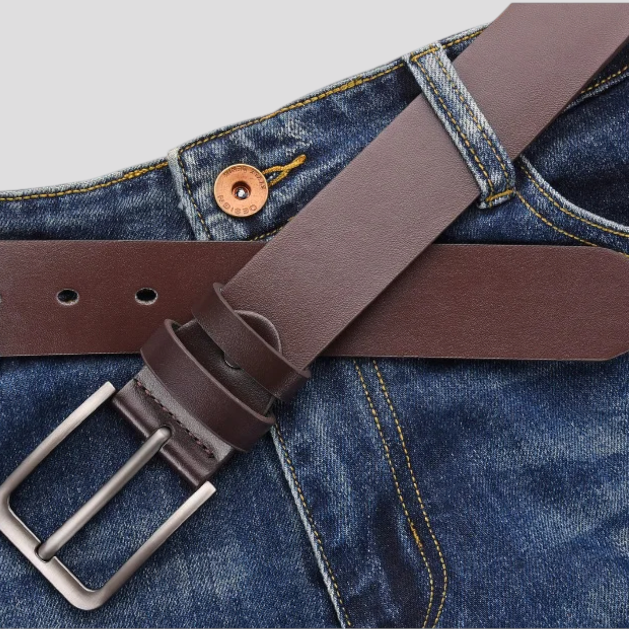 Owen | Luxus Herrengürtel aus echtem Leder – langlebig, stilvoll und bequem