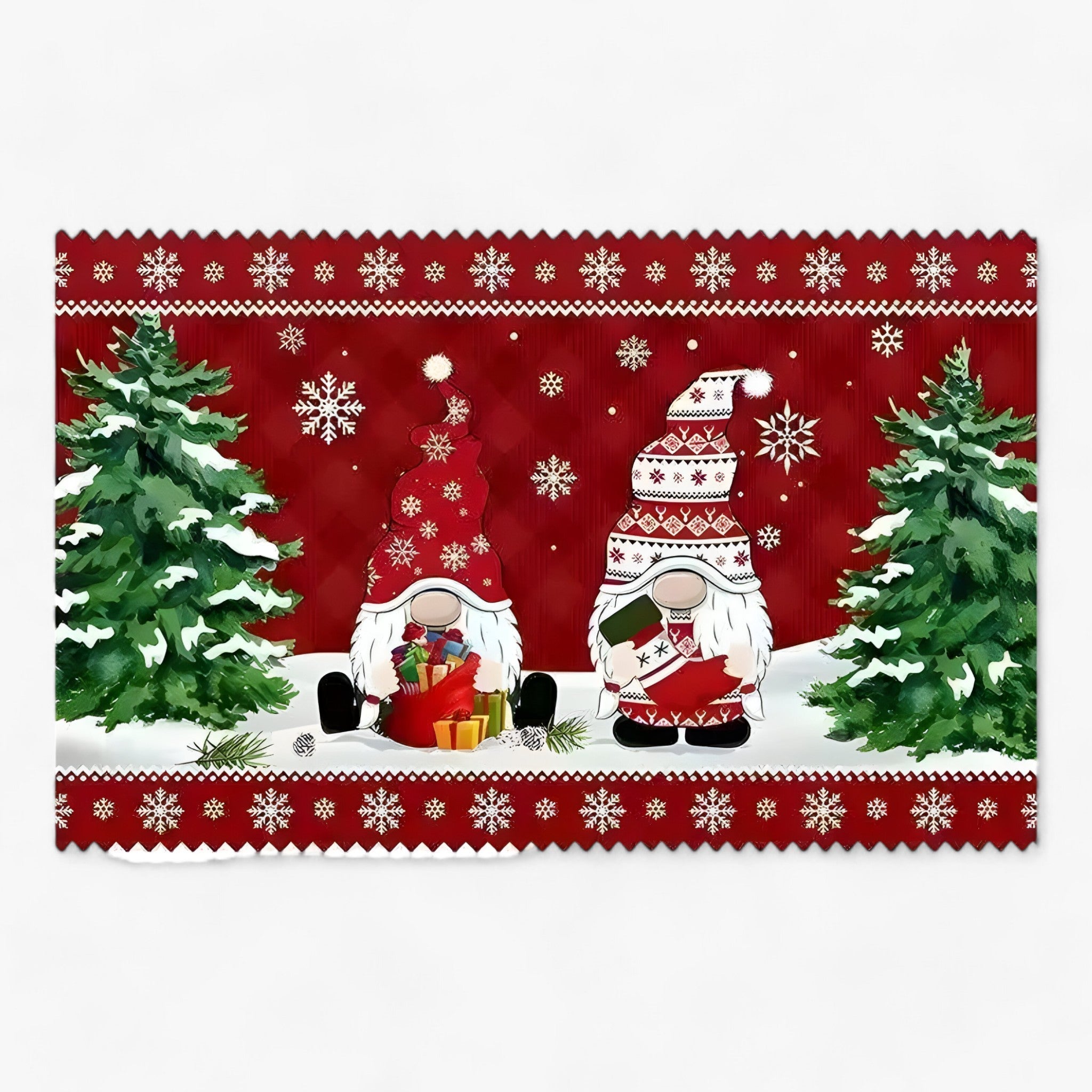 Weihnachtsgnome und Elch | Türmatte - Festliche Innen-/Außendekoration - 4 40X60CM-personalisiert - Weihnachtsgnome und Elch | Türmatte - Festliche Innen-/Außendekoration - €25 - Concept Düsseldorf