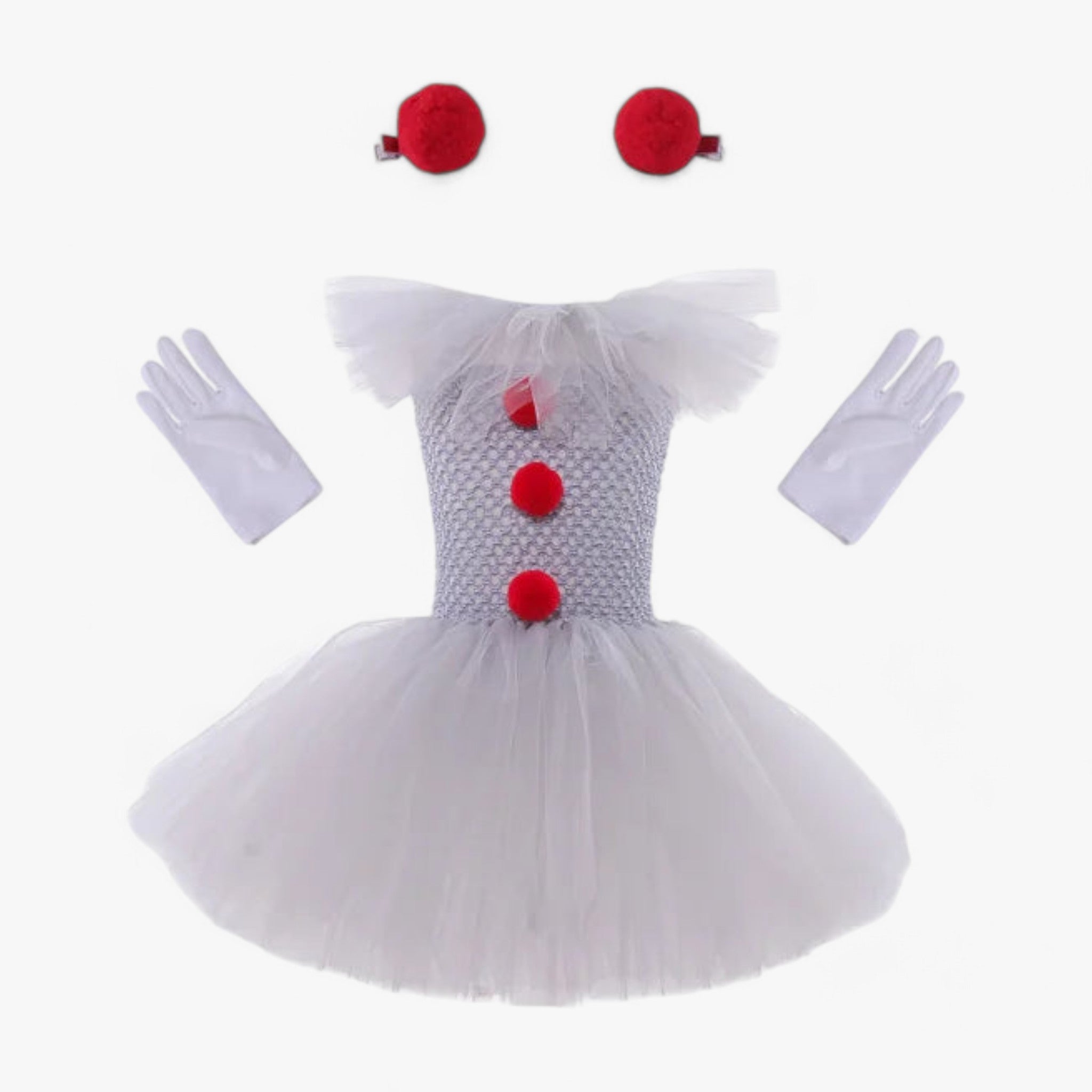 Tutu-Kleid Pennywise - Niedliches und gruseliges Outfit - 3 pcs - Rina | Tutu-Kleid Pennywise - Niedliches und gruseliges Outfit - €25 - Concept Düsseldorf