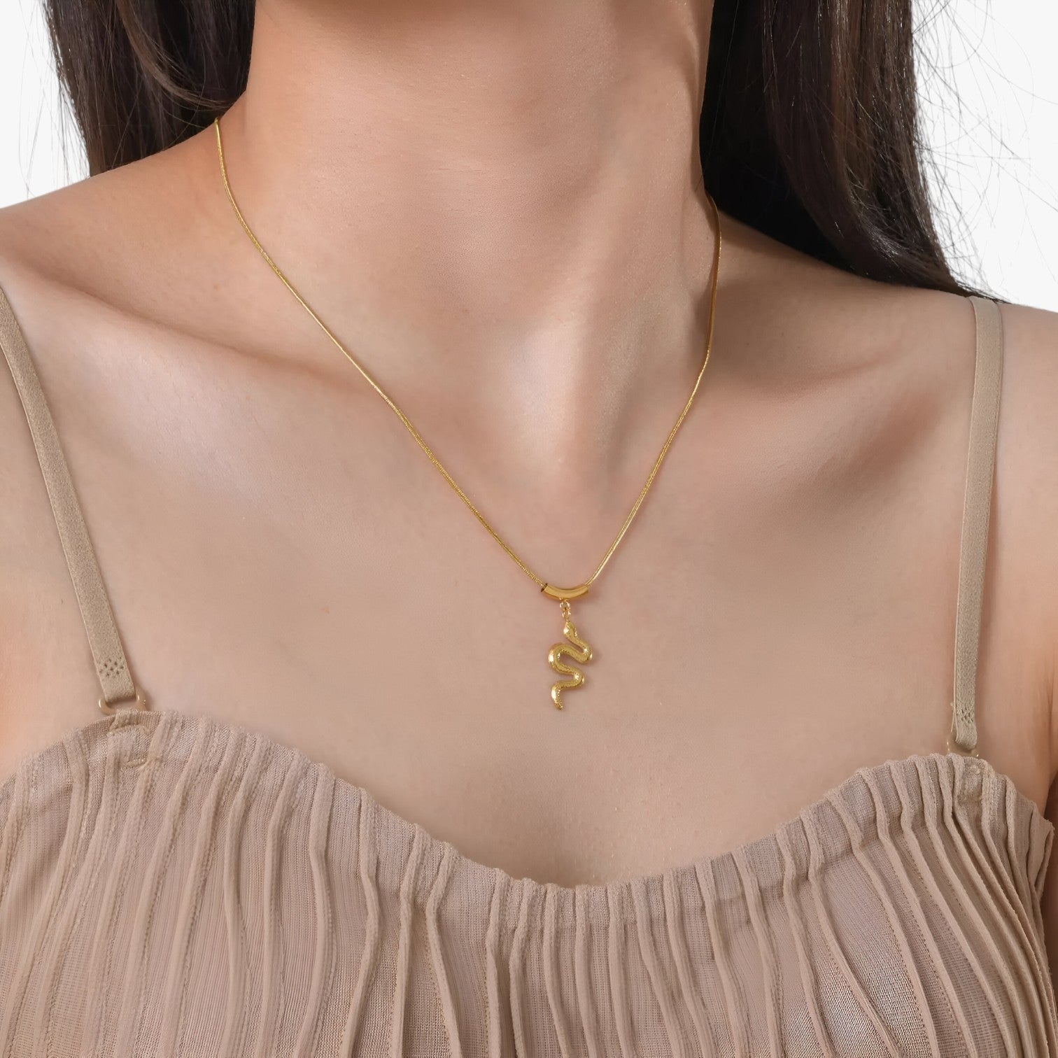 Zuri | Vintage goldene Schlangenkette