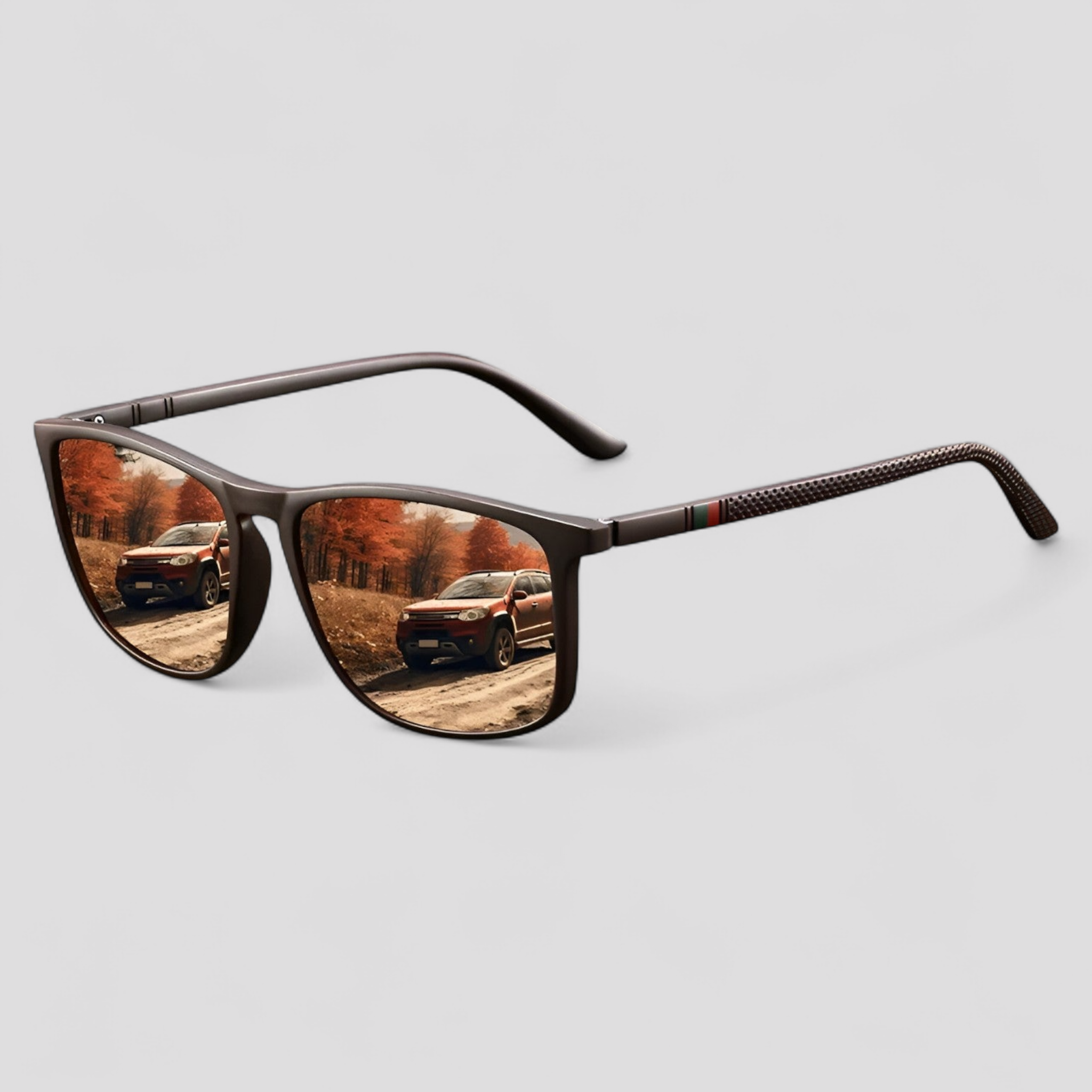 Jasper | Vintage-gestreifte polarisierte Sonnenbrille