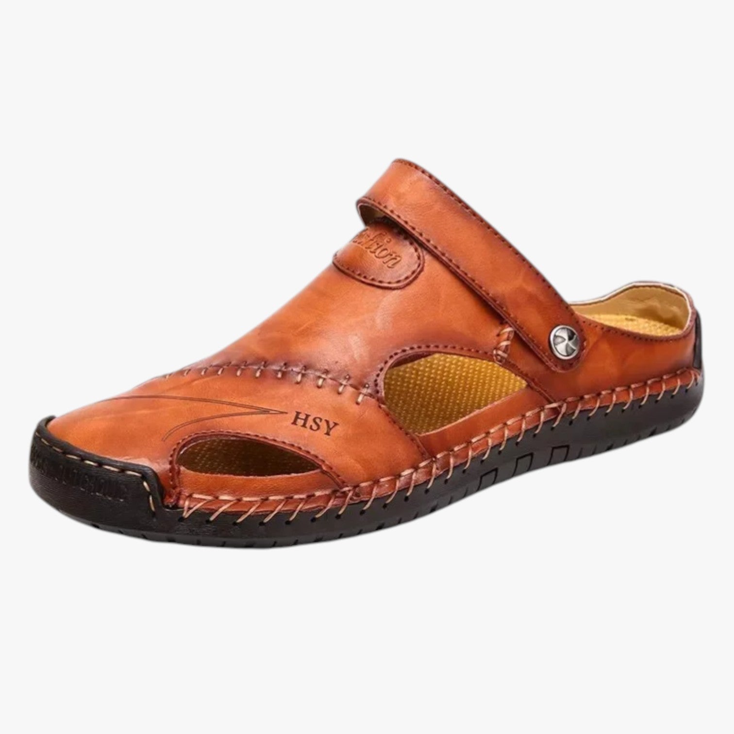 Walter | Sommer Sandalen für Herren im Römischen Stil aus Leder, bequem und wasserbeständig