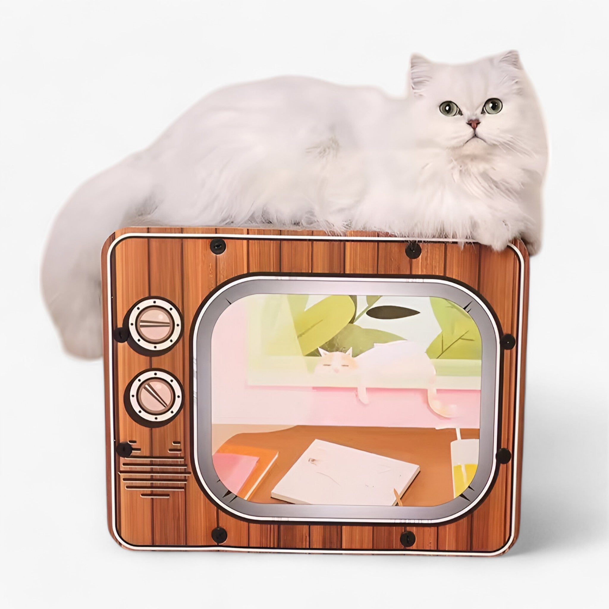 Nova | Kreativer Kratzbaum für Fernseher
