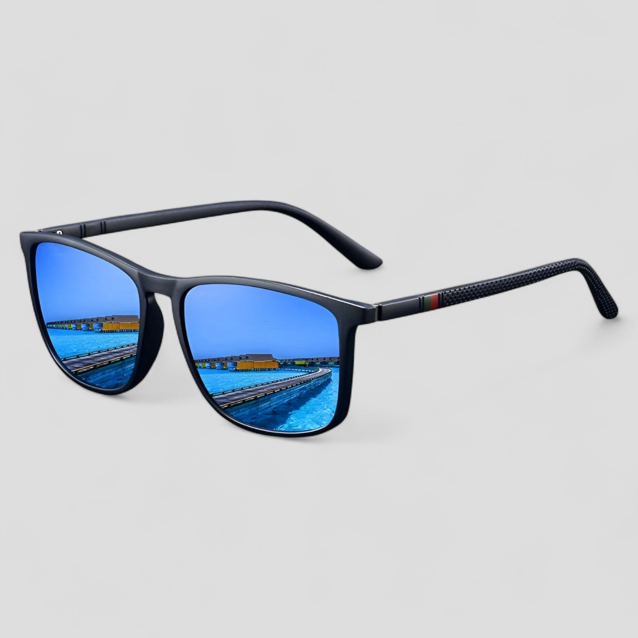Jasper | Vintage-gestreifte polarisierte Sonnenbrille