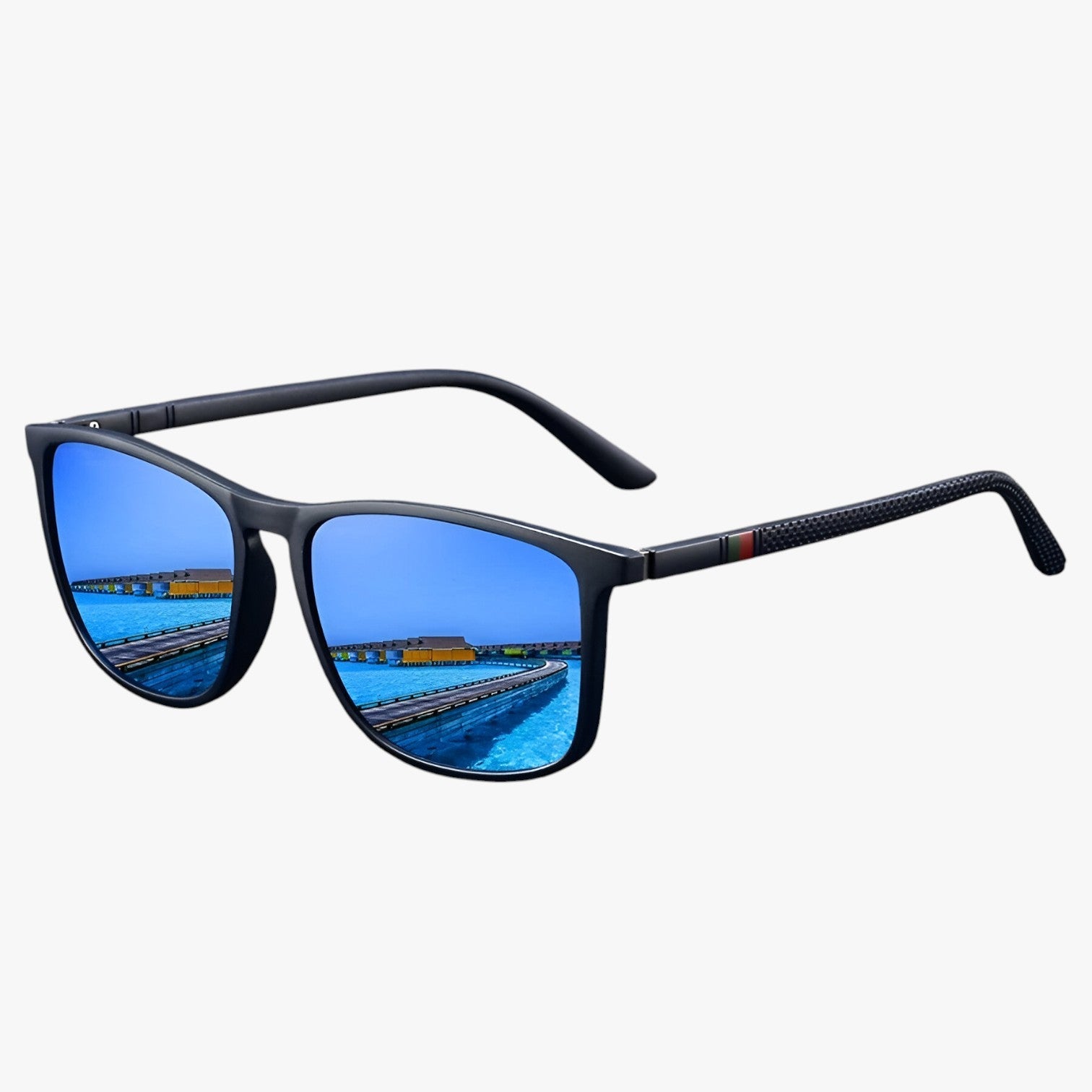 Jasper | Vintage-gestreifte polarisierte Sonnenbrille