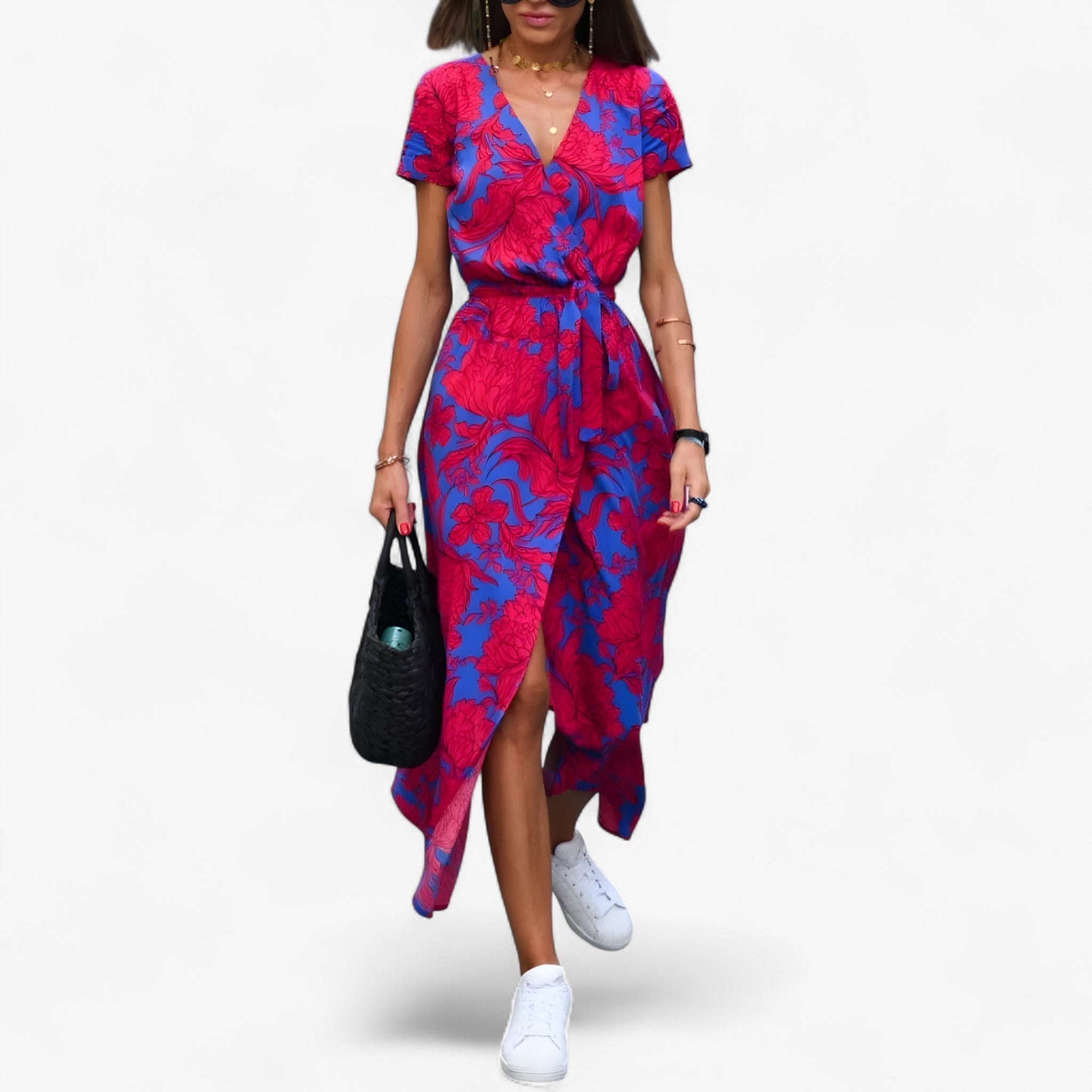 Nery - Elegantes Kleid mit V-Ausschnitt
