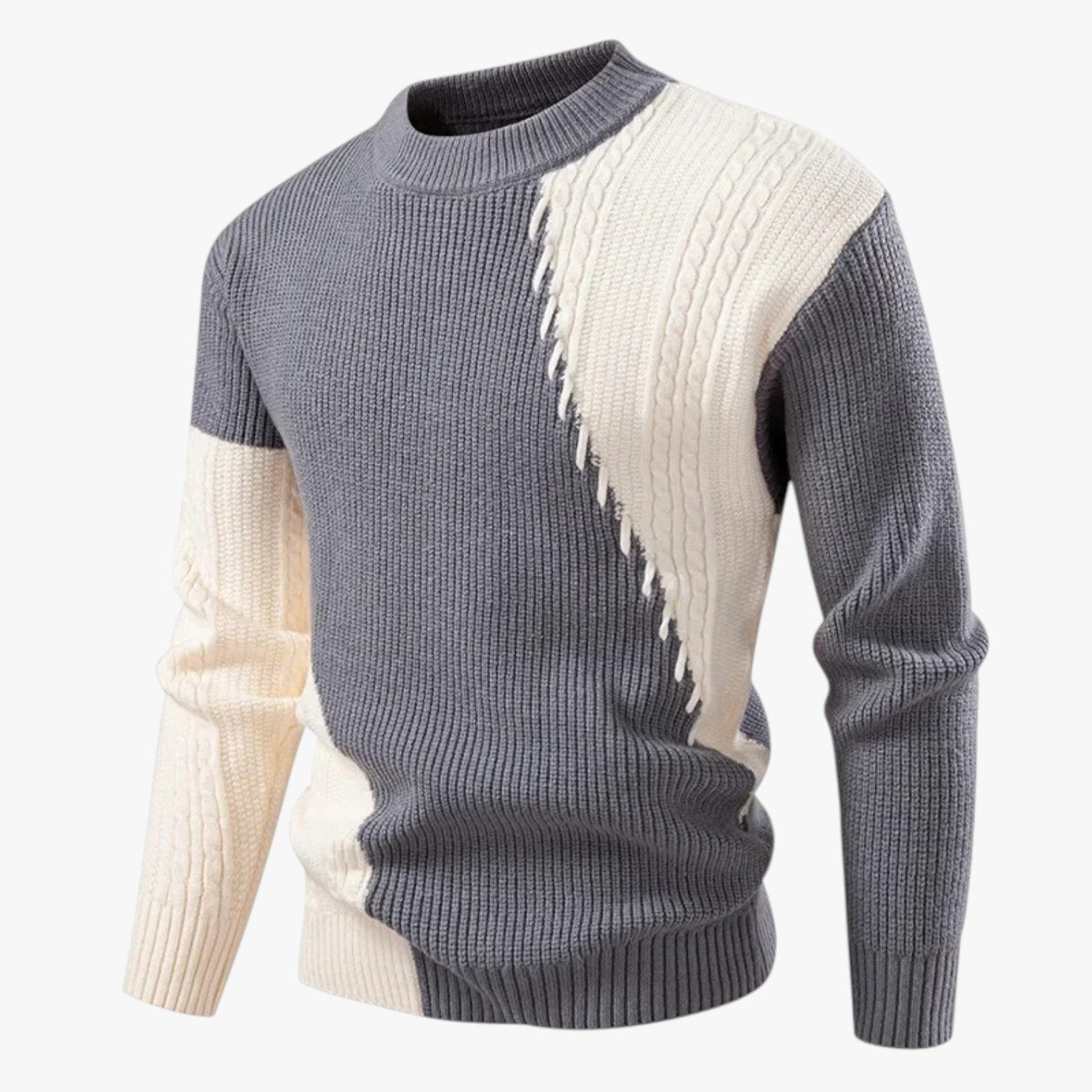 Felix | Oversize Herrenpullover, warm und elegant, Farbabgleich, für den Herbst
