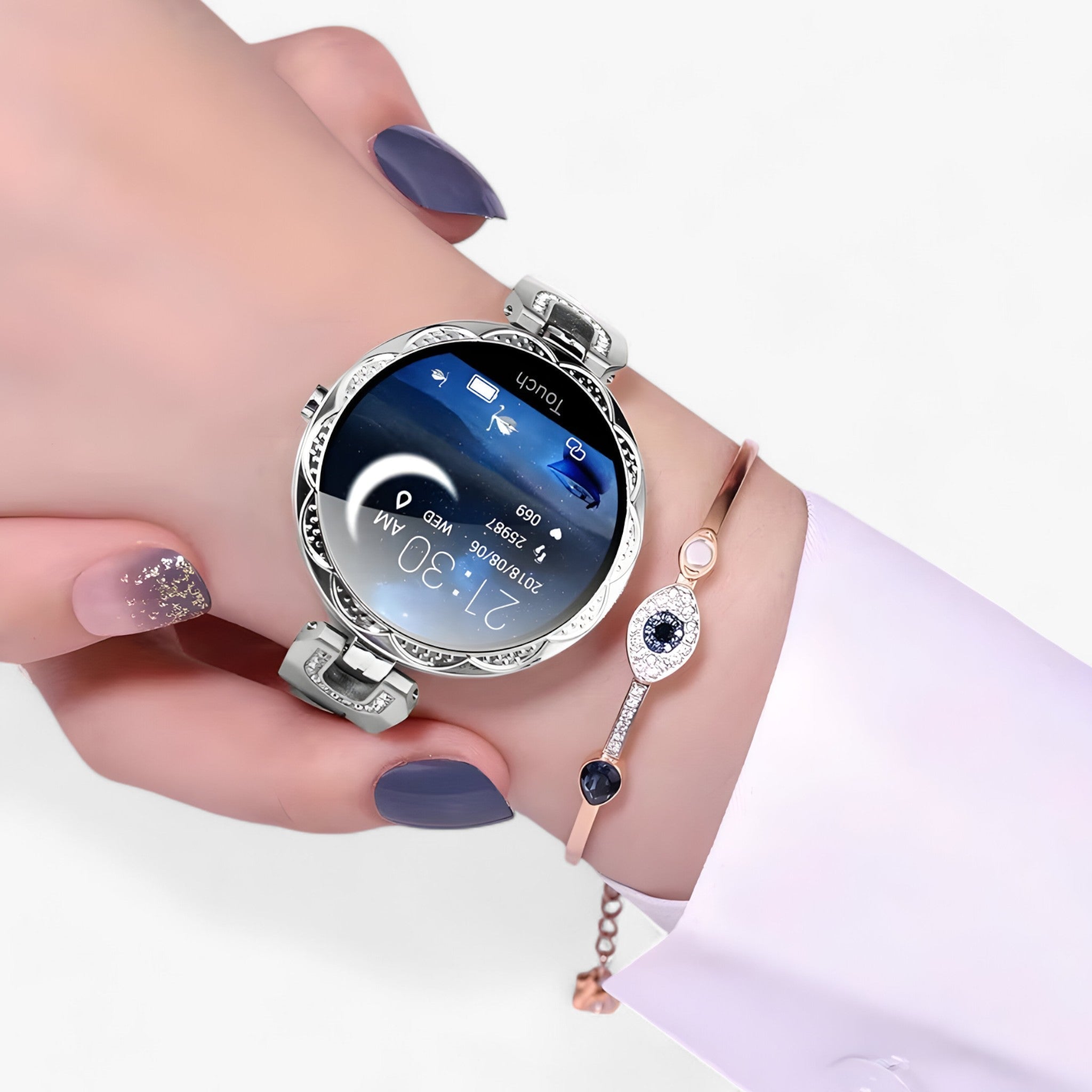 GlamFit | Smartwatch - Elegant, wasserdicht und in der Lage, den Fortschritt der Fitness zu verfolgen - - GlamFit | Smartwatch - Elegant, wasserdicht und in der Lage, den Fortschritt der Fitness zu verfolgen - €25 - Concept Neurenberg