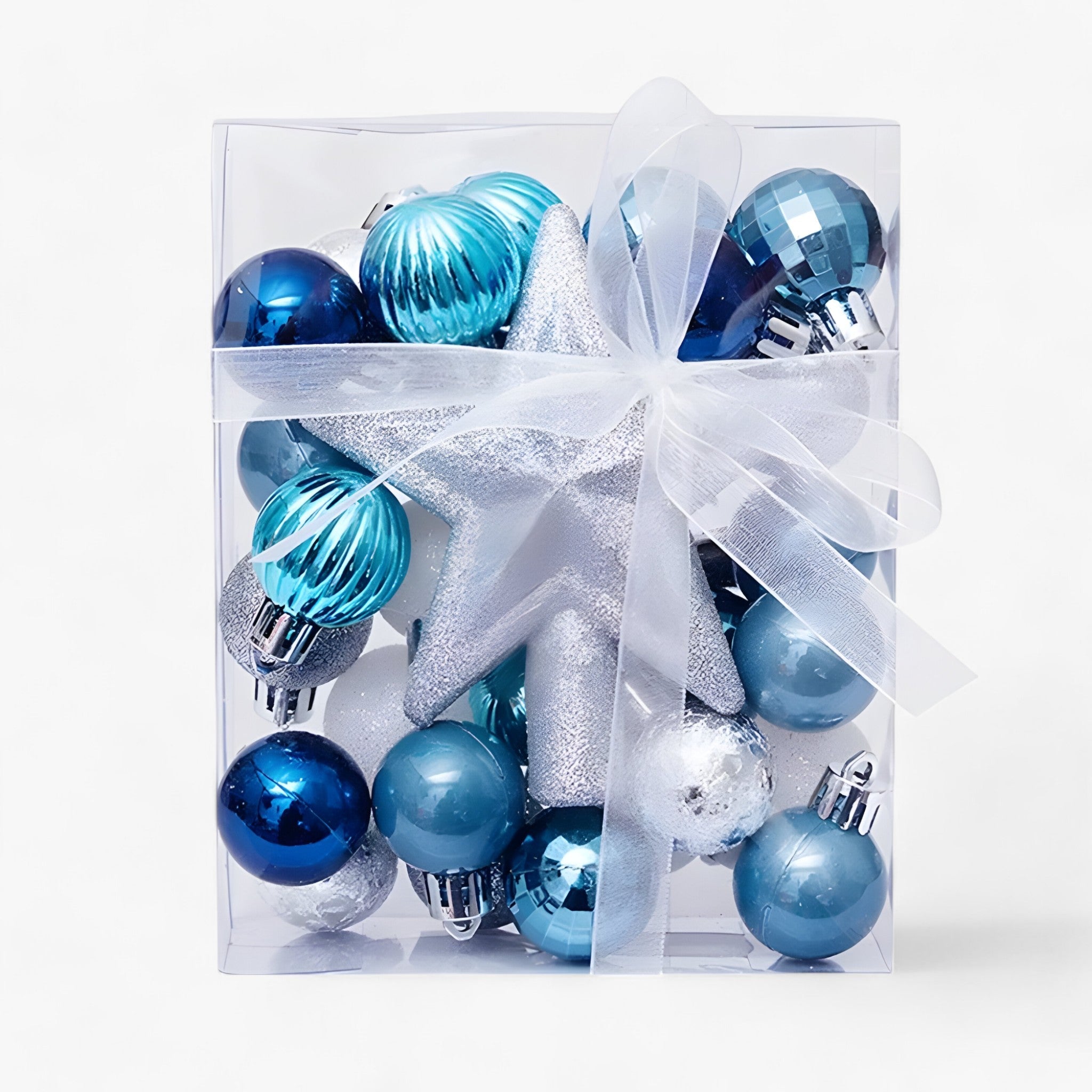 Set mit 30 Weihnachtskugeln mit Stern – Baumdekoration und Neujahrsgeschenk - Blau - Set mit 30 Weihnachtskugeln mit Stern – Baumdekoration und Neujahrsgeschenk - €25 - Concept Düsseldorf