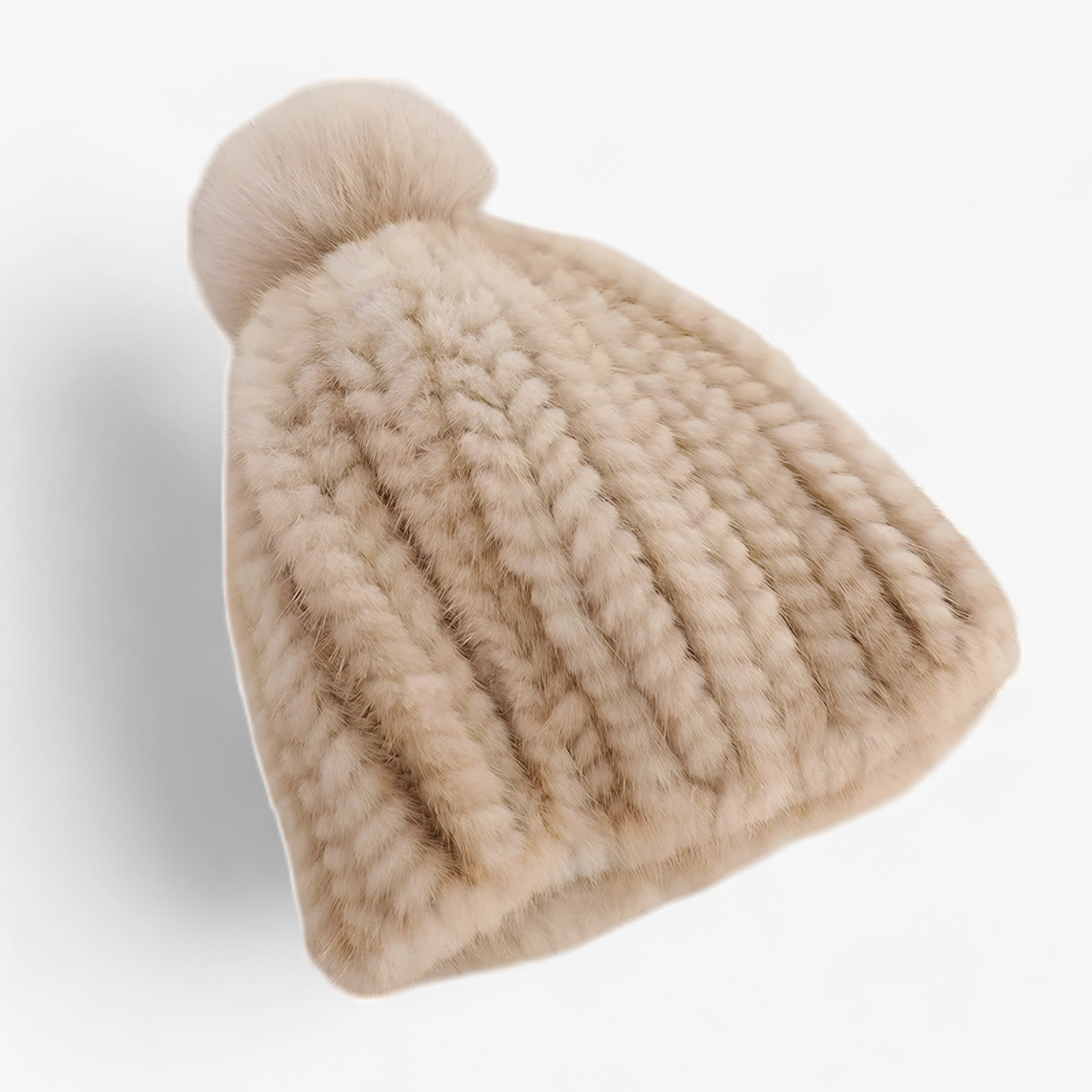 Luxe Martenbont Hut - Winterliche Wärme & Eleganz - Beige Eine Größe - Camille | Luxe Martenbont Hut - Winterliche Wärme & Eleganz - €25 - Concept Neurenberg