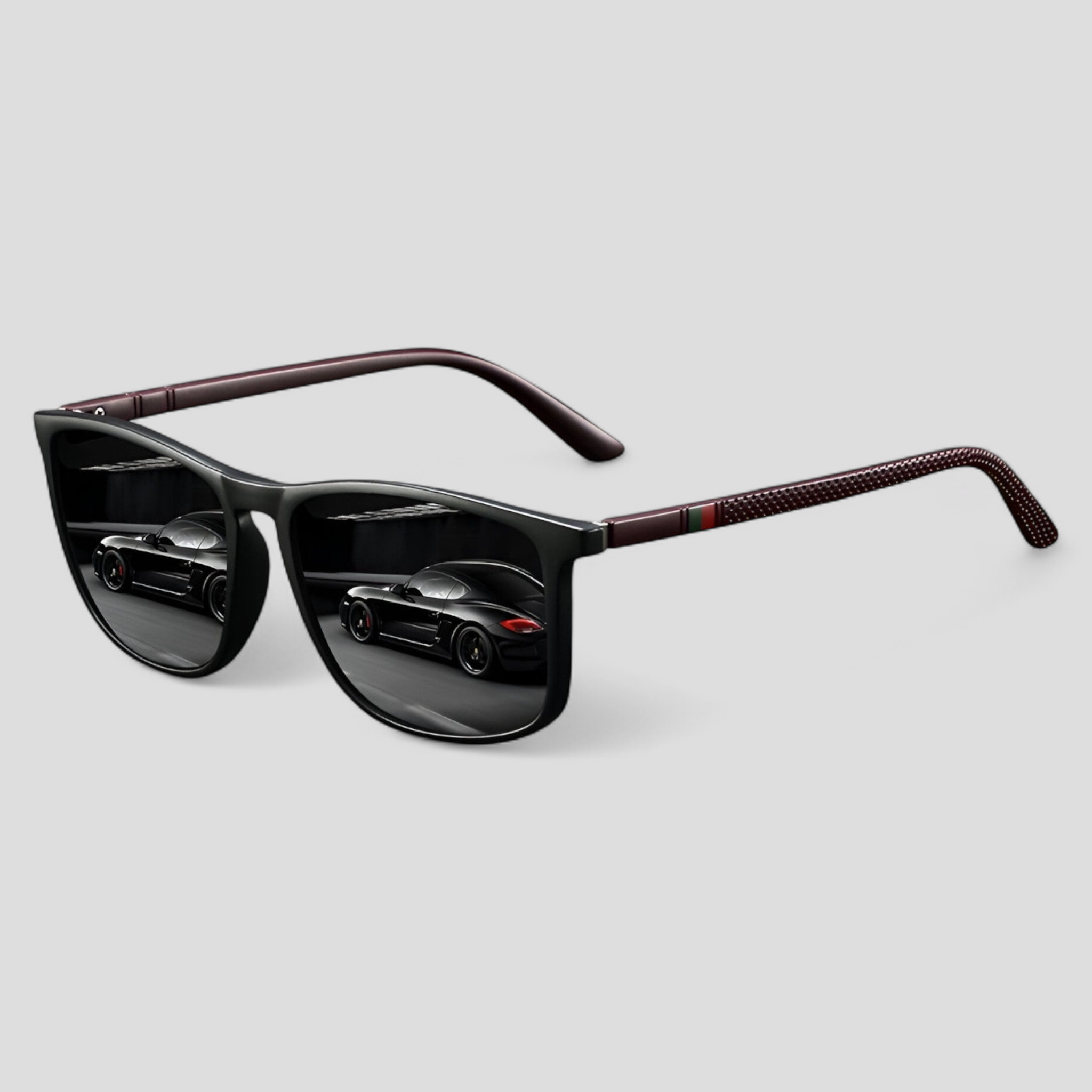 Jasper | Vintage-gestreifte polarisierte Sonnenbrille