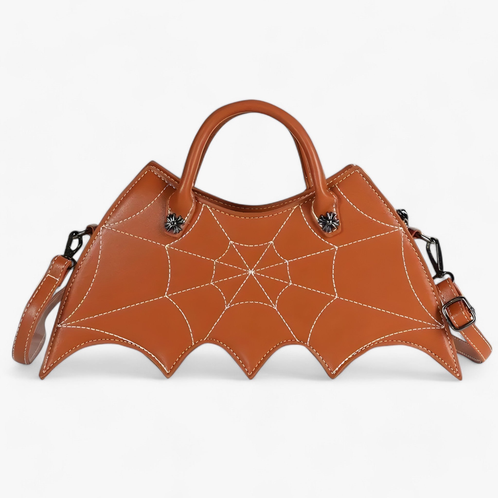 Spider-Web Umhängetasche - Trendy und Kühn für Halloween - Marron 34x7x20cm - Sophie | Spider-Web Umhängetasche - Trendy und Kühn für Halloween - €25 - Concept Düsseldorf