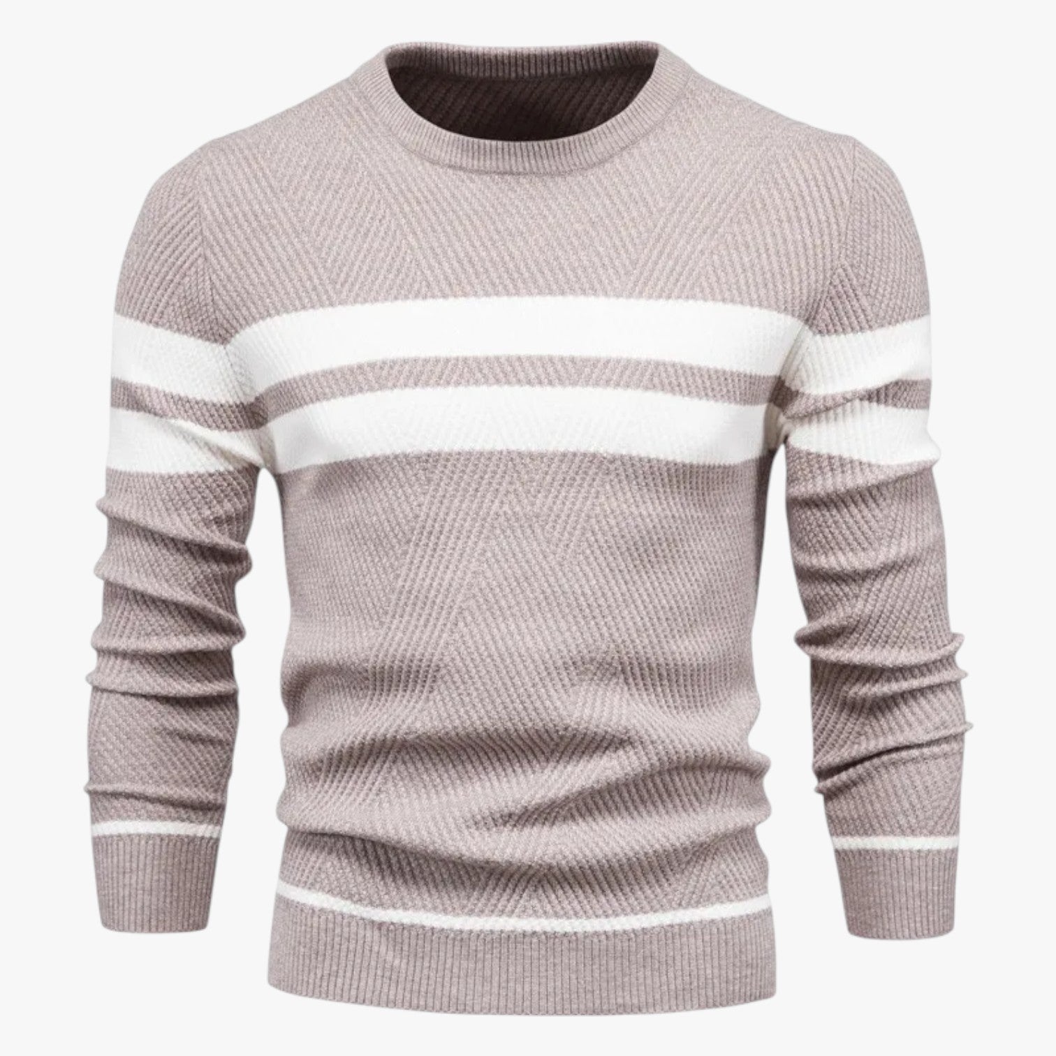 Adam | Eleganter Männer-Sommerpulli mit warmem, schlankem Schnitt und floraler Stil