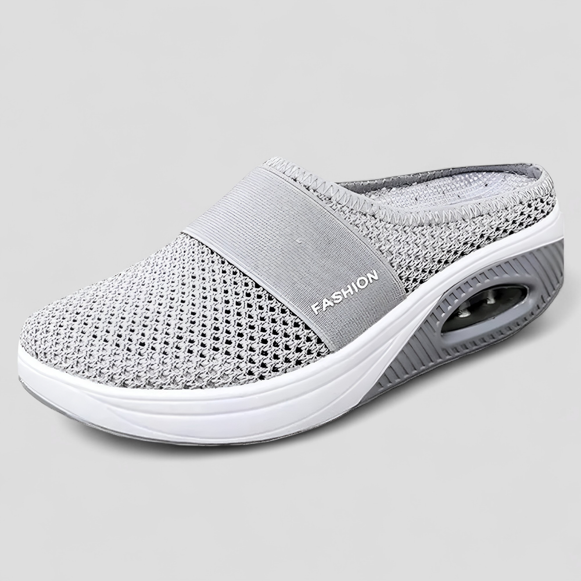 AeroFlex | Mesh Slip-On Platform Clog mit Luftpolstersohle