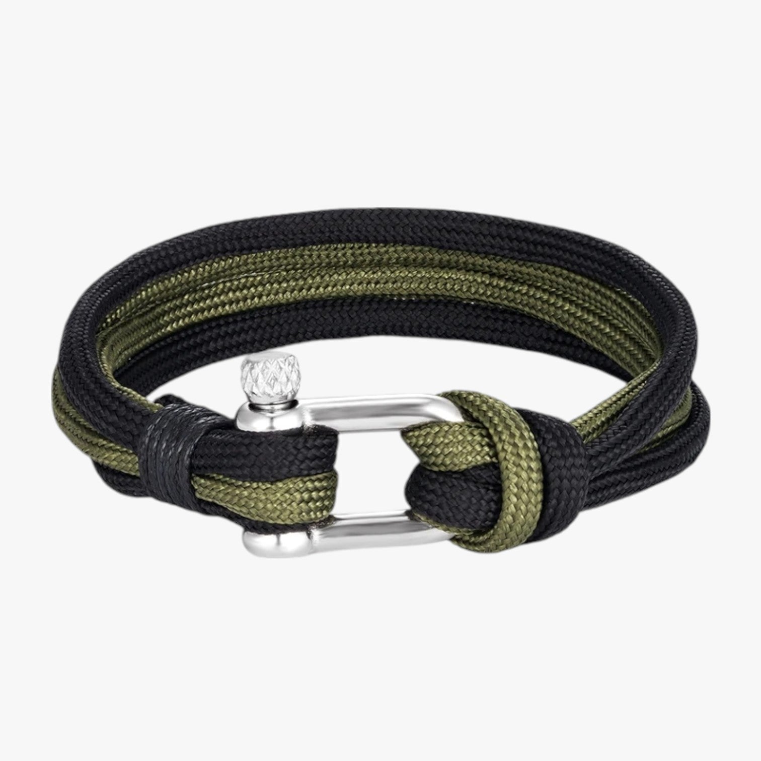 Tristan | Survival Paracord Armband mit Marinehaken