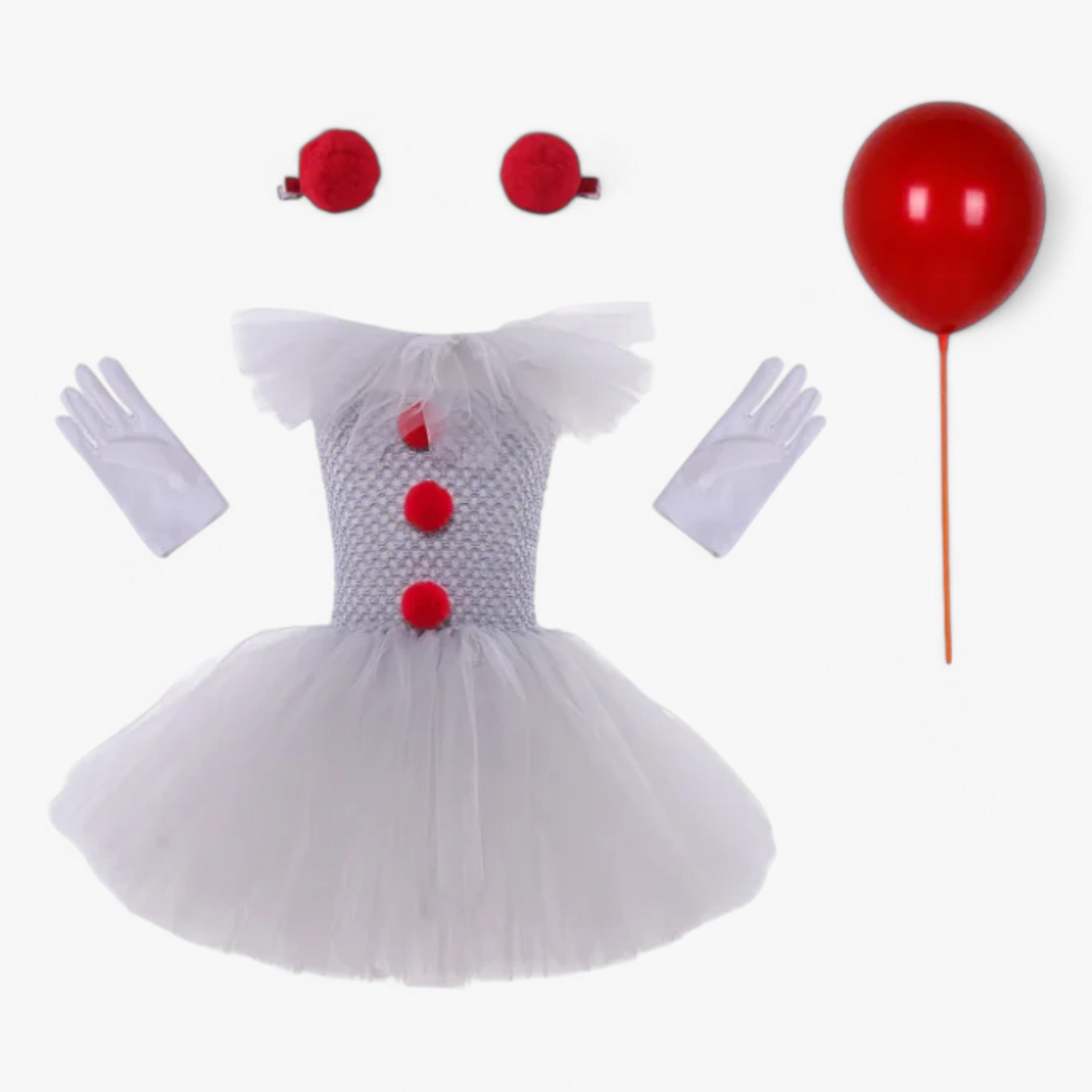 Tutu-Kleid Pennywise - Niedliches und gruseliges Outfit - 4 pcs - Rina | Tutu-Kleid Pennywise - Niedliches und gruseliges Outfit - €25 - Concept Düsseldorf