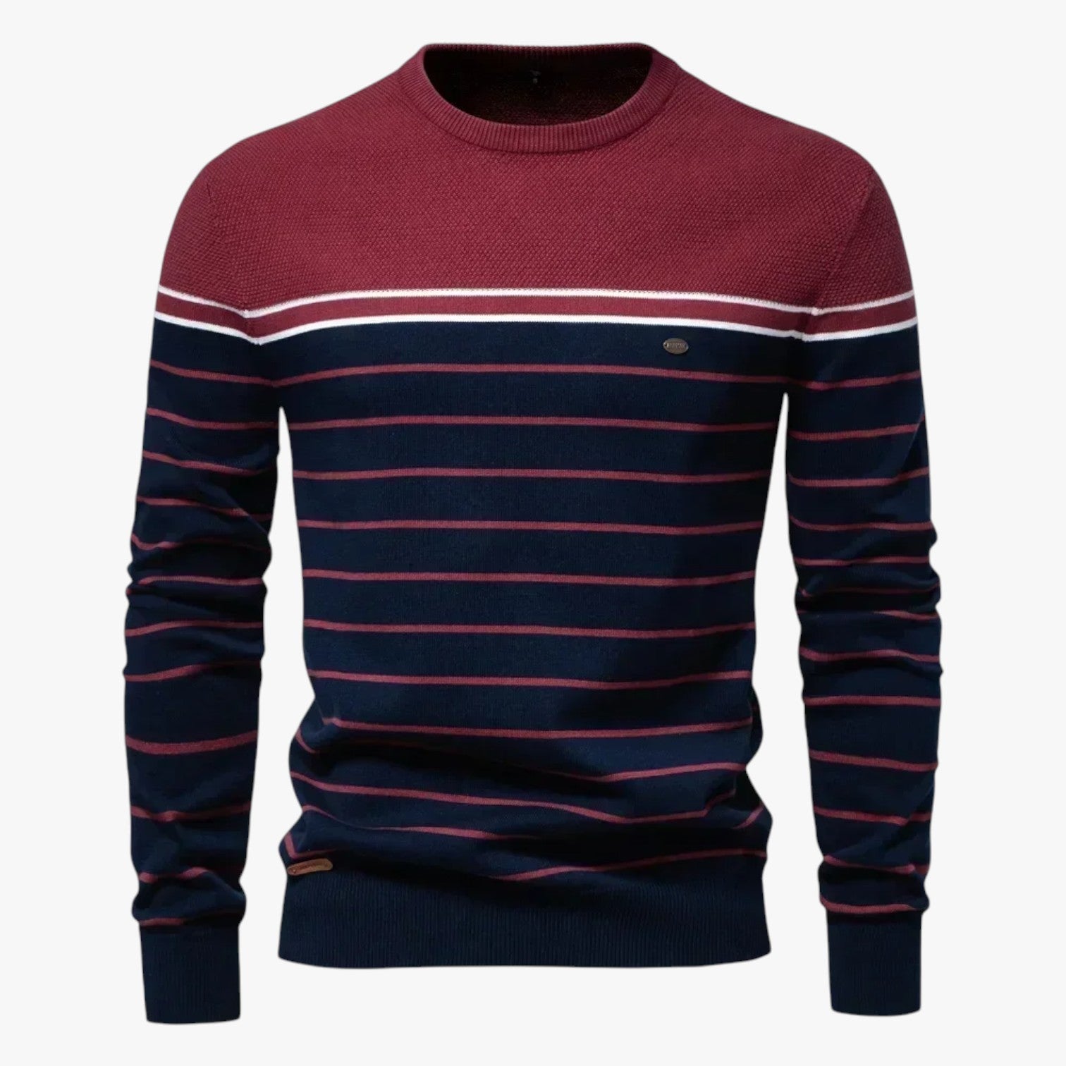 Calvin | Premium Herbststreifen-Pullover Warm, Elastisch und Stilvoll