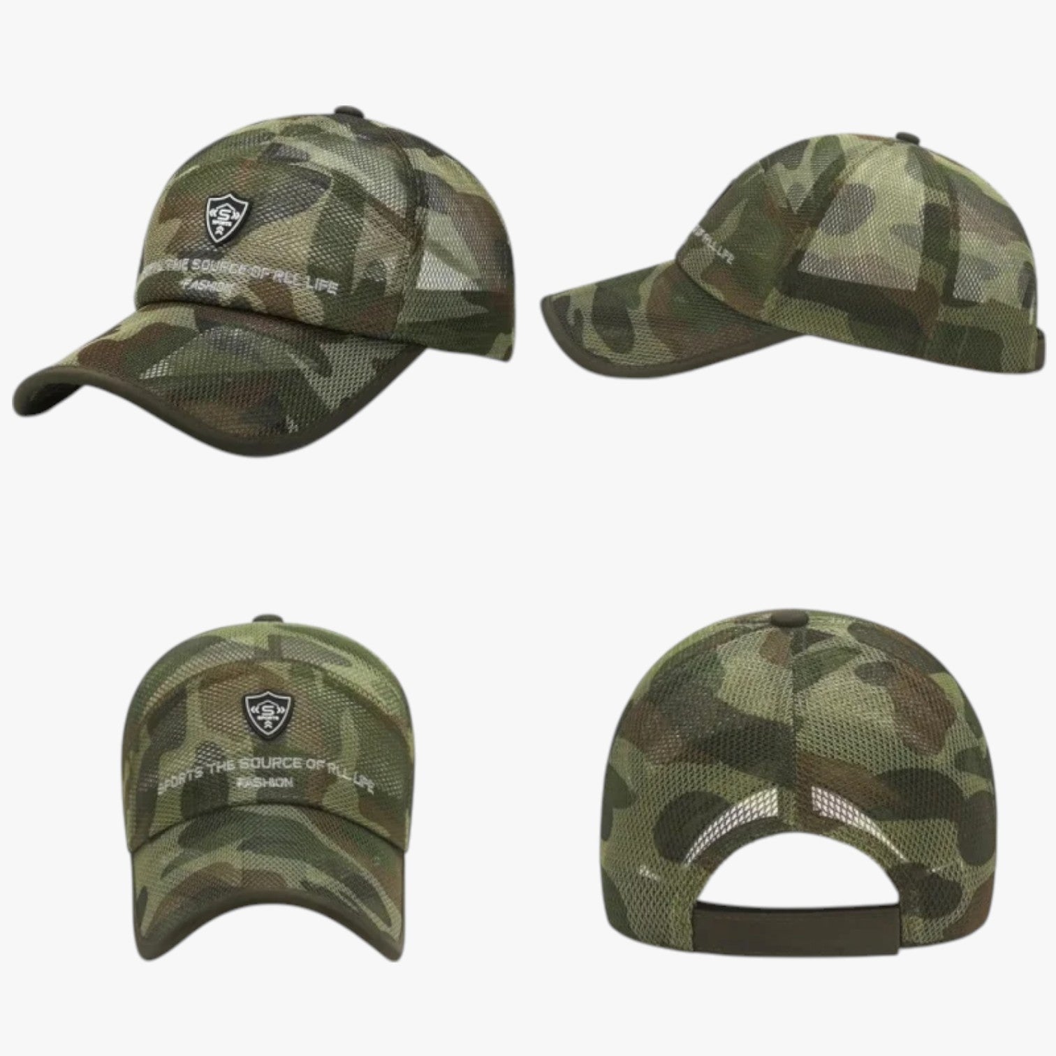Brady | Atmungsaktive Sommer-Sportcap mit Visier Jungle