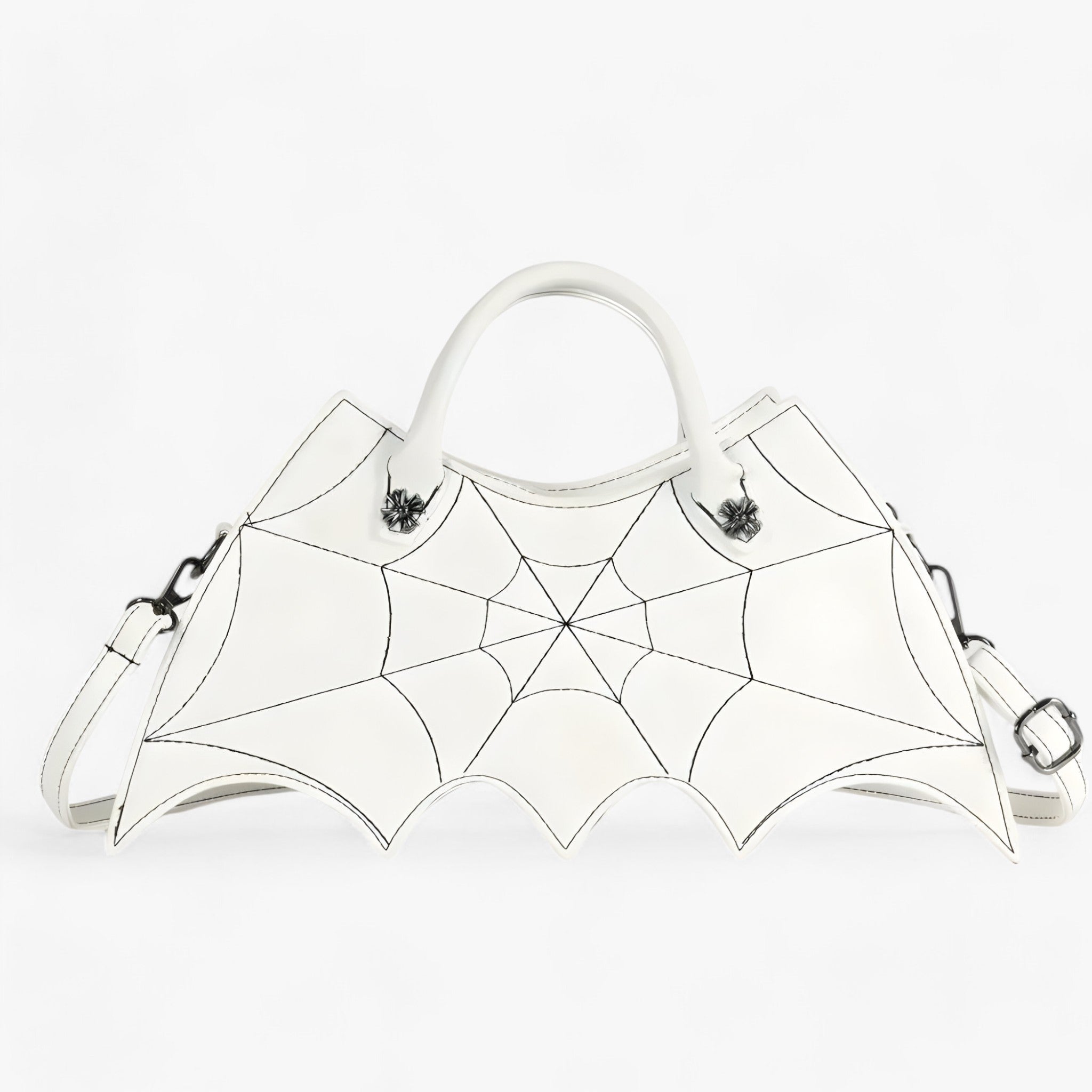 Spider-Web Umhängetasche - Trendy und Kühn für Halloween - Elfenbein 34x7x20cm - Sophie | Spider-Web Umhängetasche - Trendy und Kühn für Halloween - €25 - Concept Düsseldorf