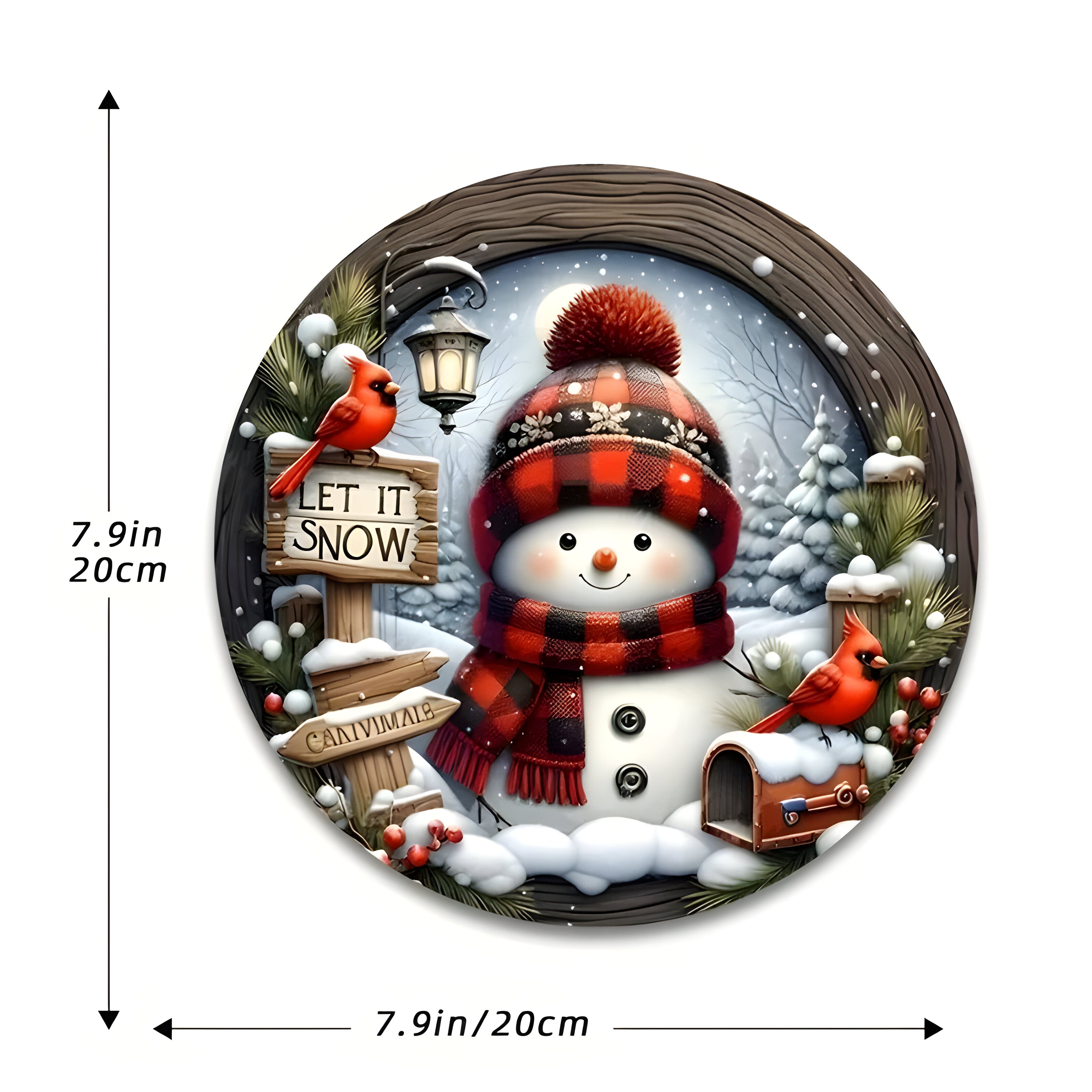 Festliche Eleganz | Weihnachts Tischmittelstück Acryl Kranz - Perfekt für Wand- oder Türdekoration - 1 Stück 20 cm - Festliche Eleganz | Weihnachts Tischmittelstück Acryl Kranz - Perfekt für Wand- oder Türdekoration- €25 - Concept Neurenberg