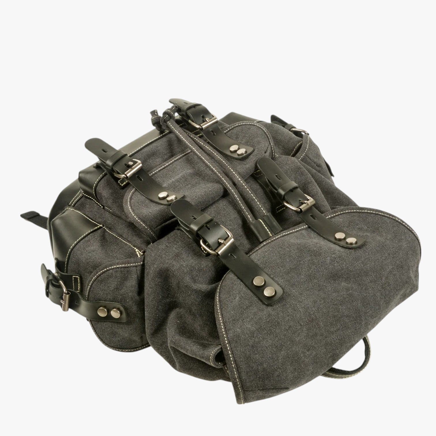 Conor | Rucksack für Trekking aus Stoff und Leder mit Großem Fassungsvermögen