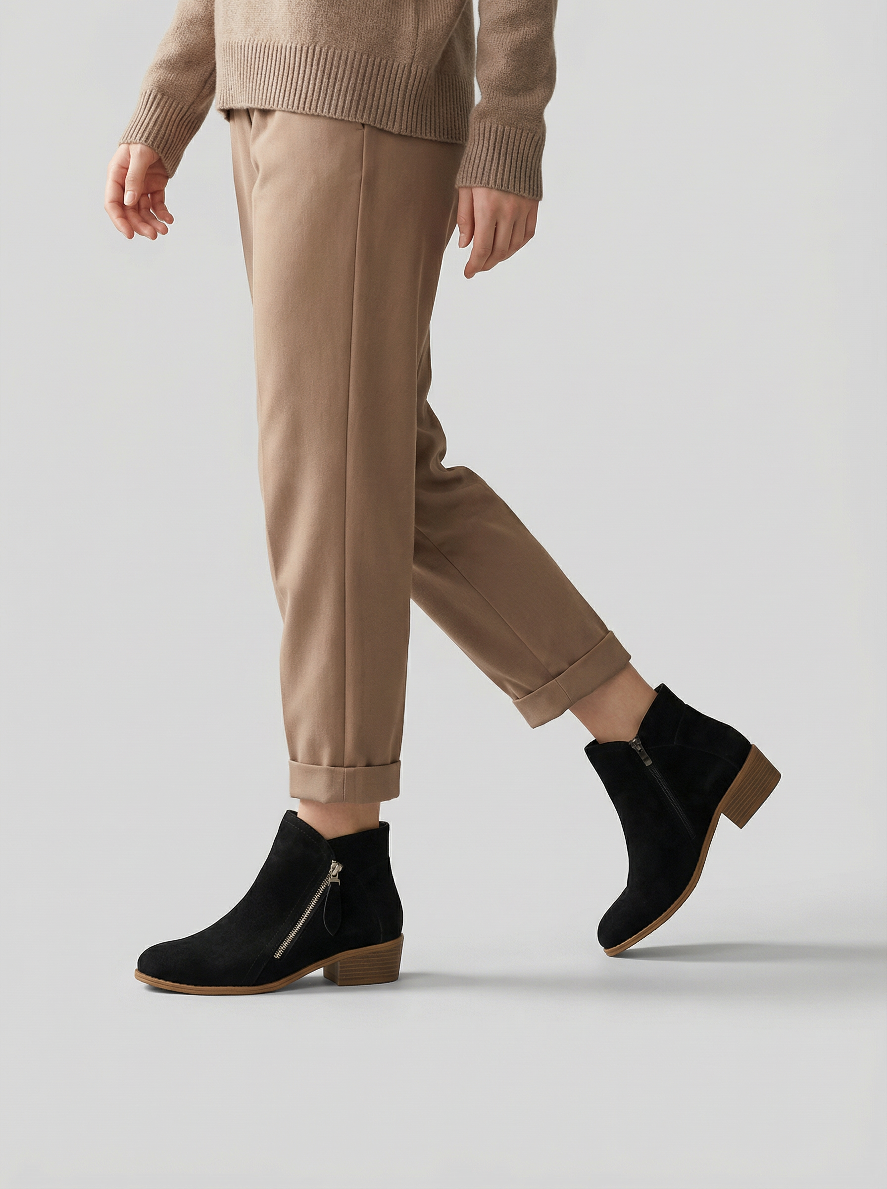 Bridget | Damen Stiefeletten Schwarz Mit Absatz