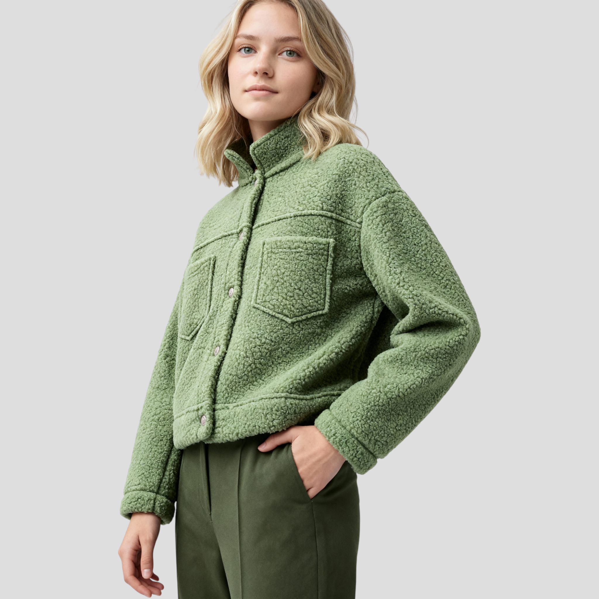 Jasmin | Stylische Kurze Wolljacke