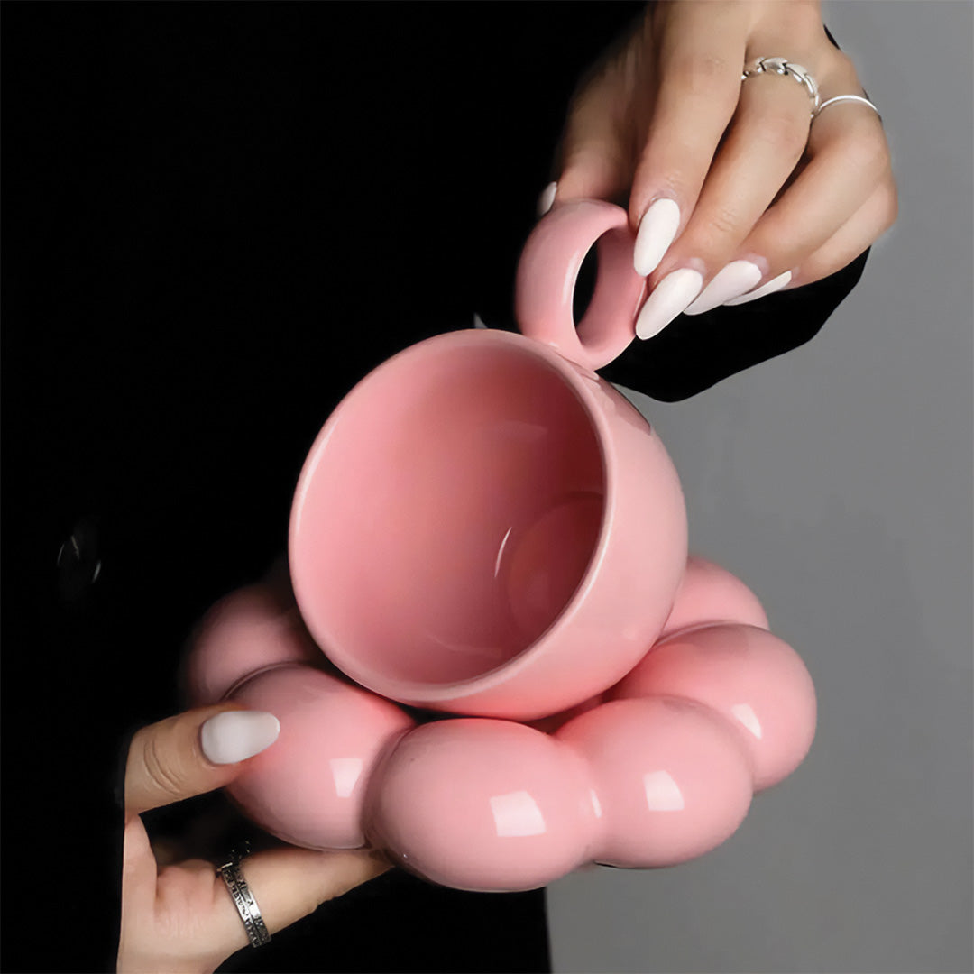 Sonnenblumentasse | Schönes Blumendesign für den Morgenkaffee - Rosa - Sonnenblumentasse | Schönes Blumendesign für den Morgenkaffee - € - Concept Frankfurt