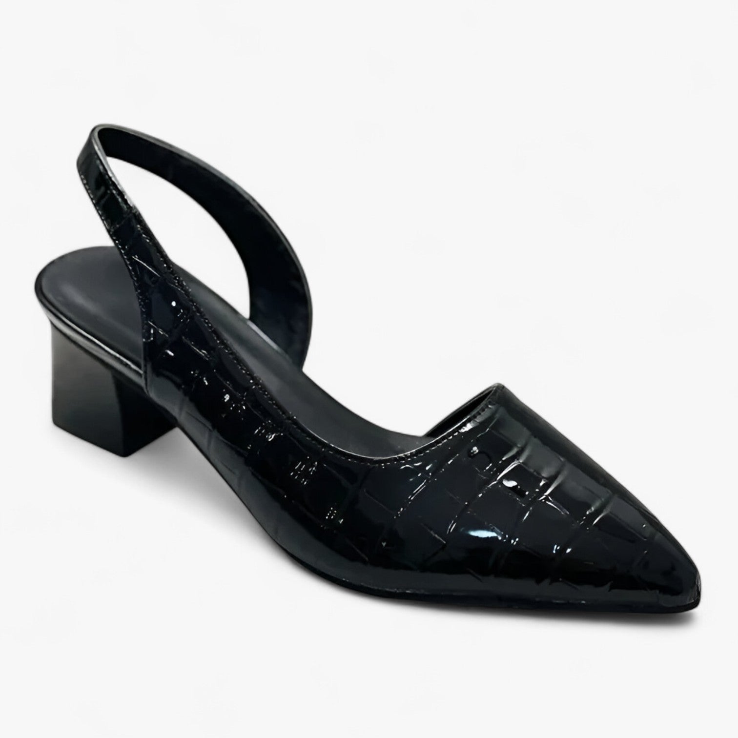 Amara | Croco-Stil Heels - Selbstbewusstes Gehen