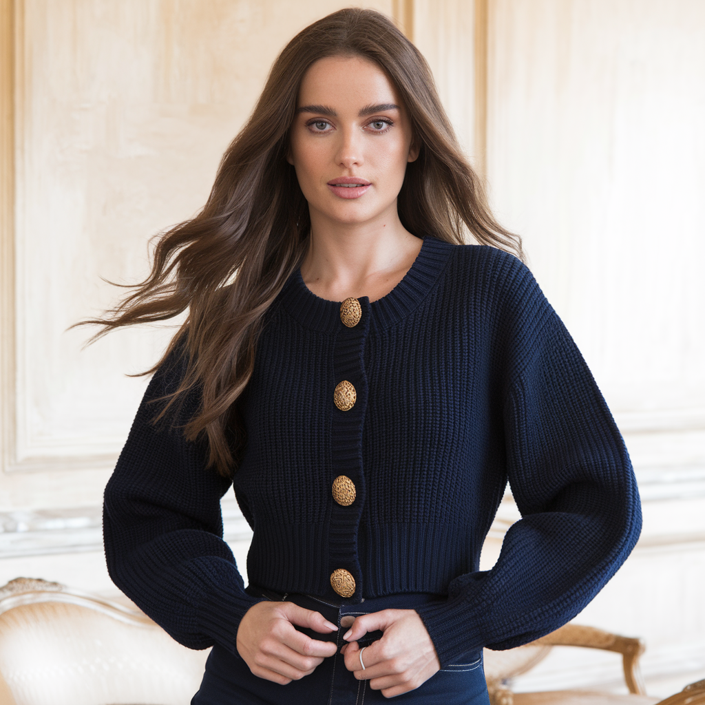 Elegante Strickjacke Frühling-Herbst – Klassischer Cardigan-Stil für jeden Anlass - - Elegante Strickjacke Frühling-Herbst – Klassischer Cardigan-Stil für jeden Anlass - €25 - Concept Neurenberg