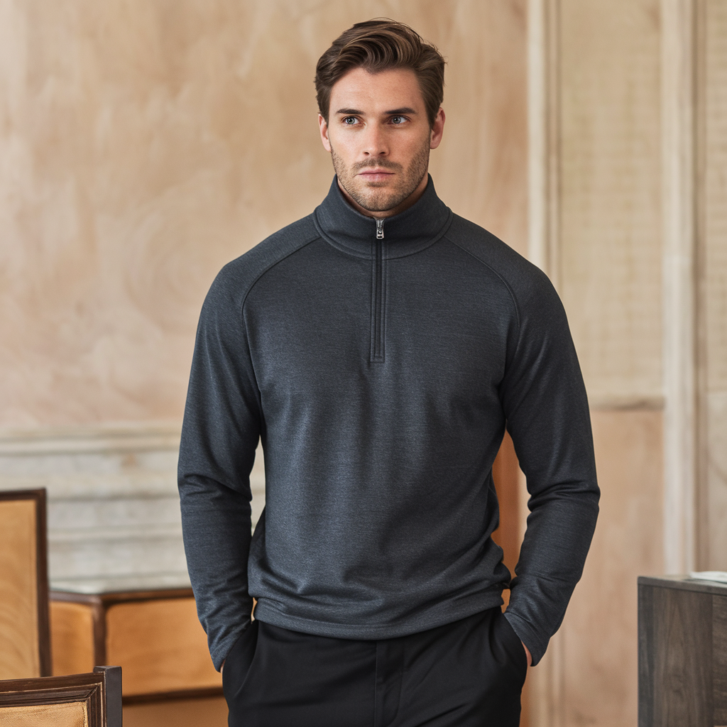 Bruno | Halfzip Sweater – Warm und vielseitig für den Alltag