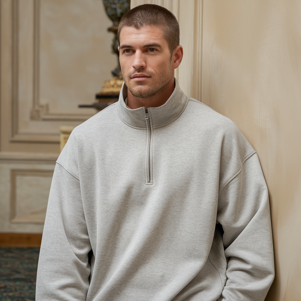 Bruno | Halfzip Sweater – Warm und vielseitig für den Alltag