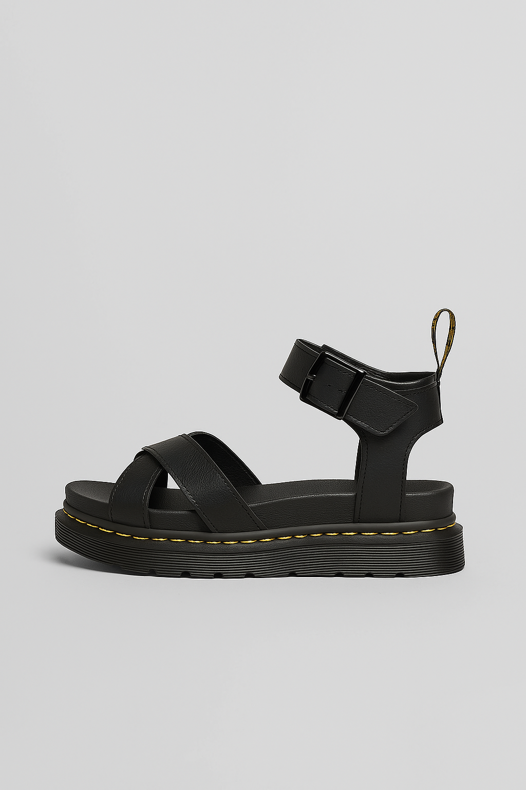 Artemis Plateau-Sandalen mit Schnalle