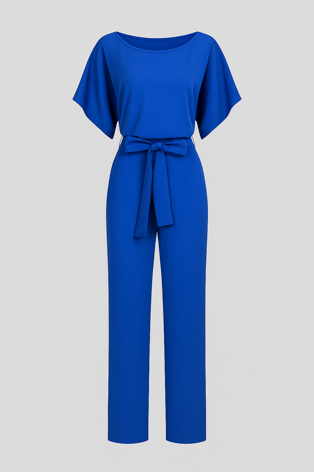 Wolff | Eleganter Damen-Jumpsuit mit Taillengürtel und fließenden Ärmeln