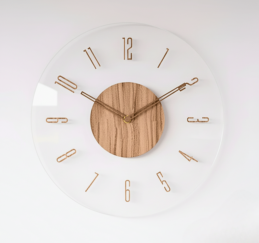 Moderne Holz Wanduhr für Stilvolle Räume