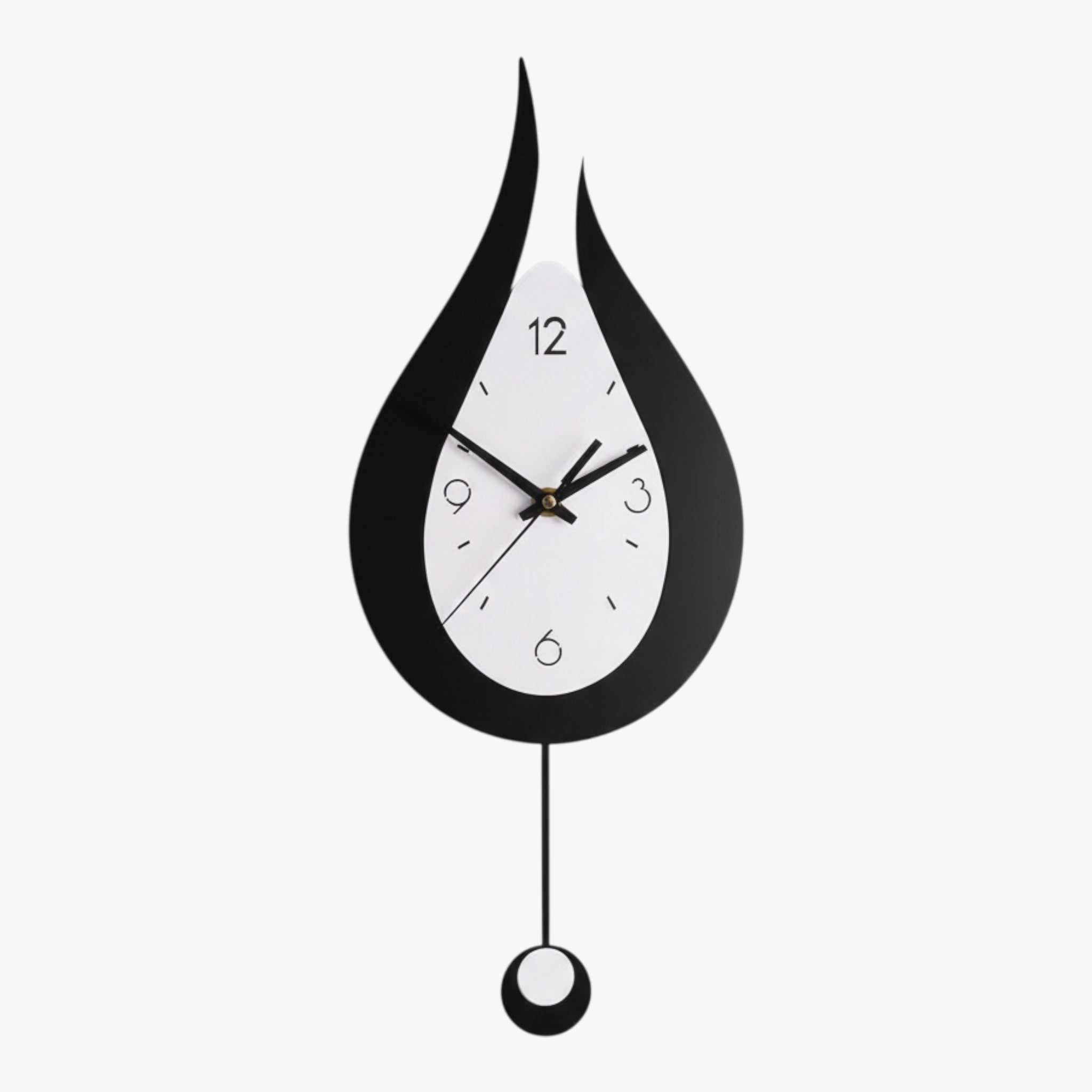 Moderne Wanduhr mit Wassertropfen-Design
