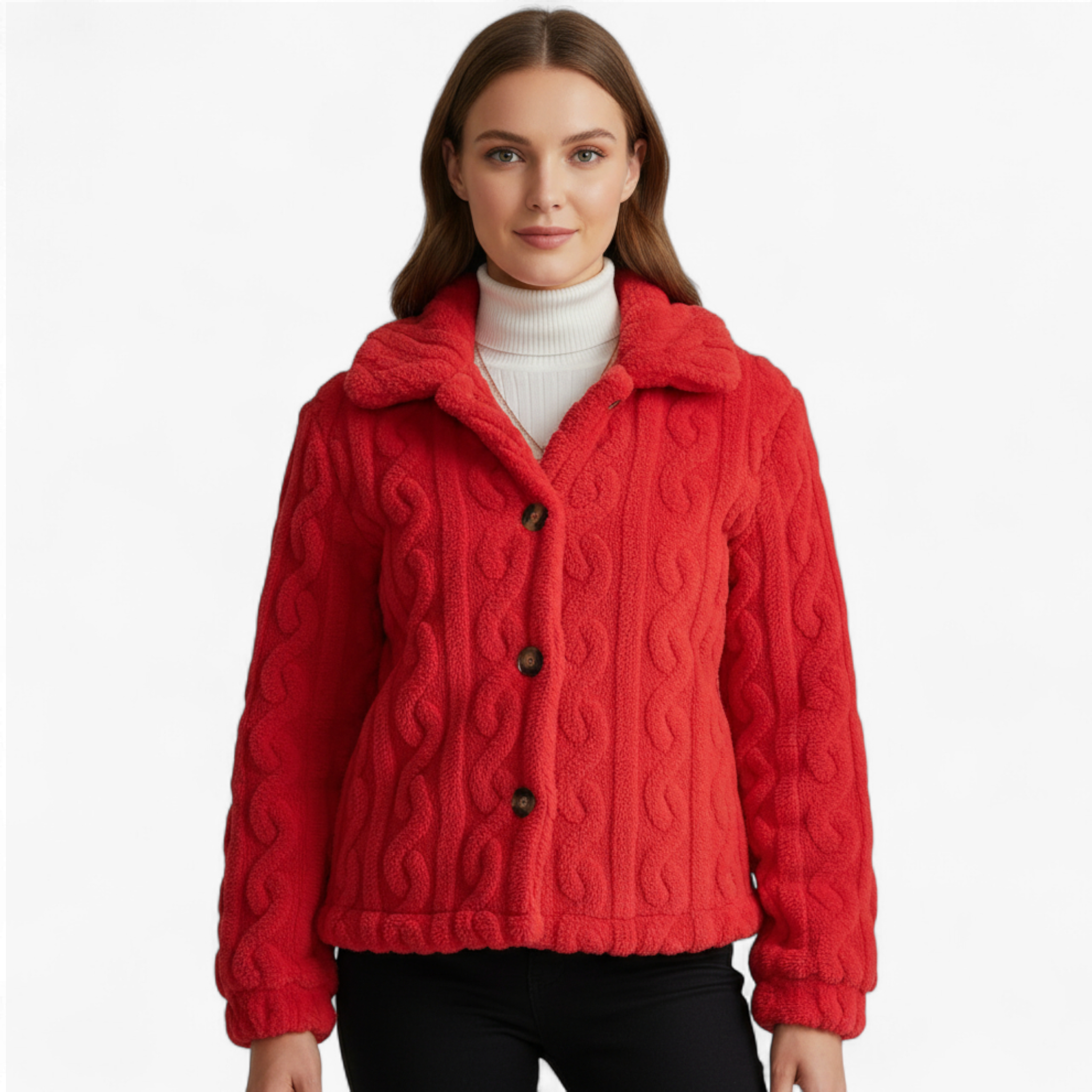 Clara | Damen Plüschmantel