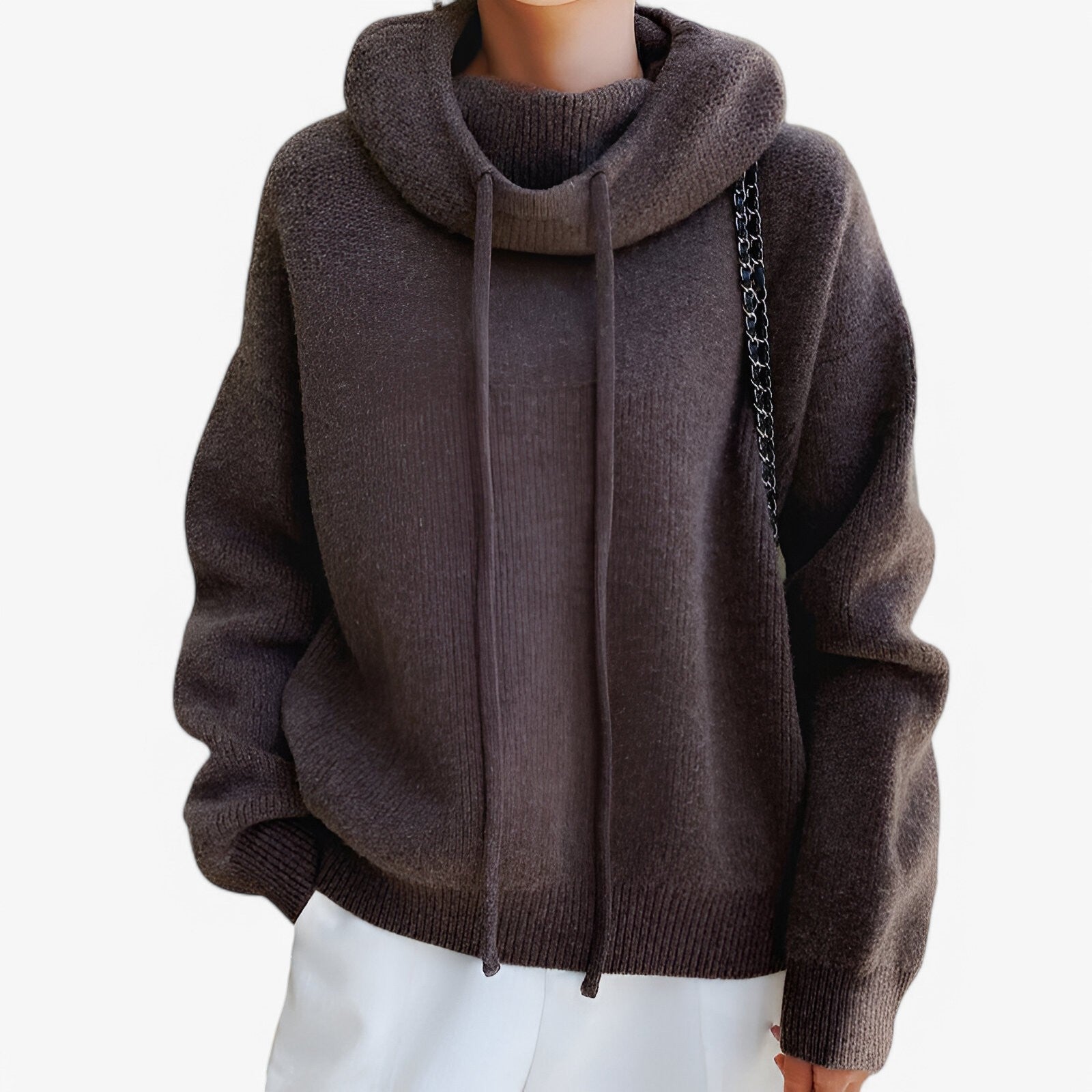 Irene | Strickpullover mit hohem Kragen – Elegant und gemütlich