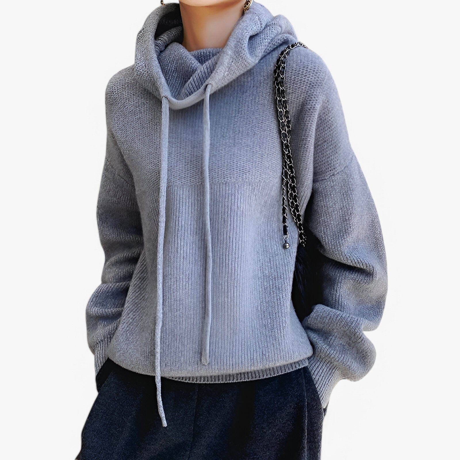 Irene | Strickpullover mit hohem Kragen – Elegant und gemütlich