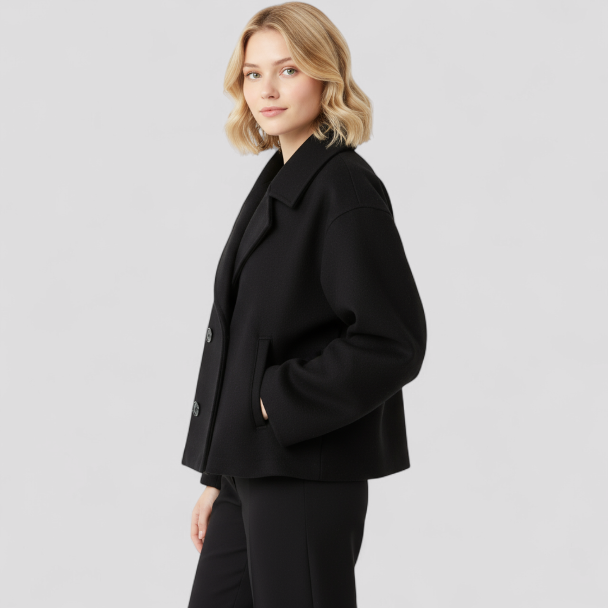 Estelle | Kurze Wolljacke – Elegante Wärme