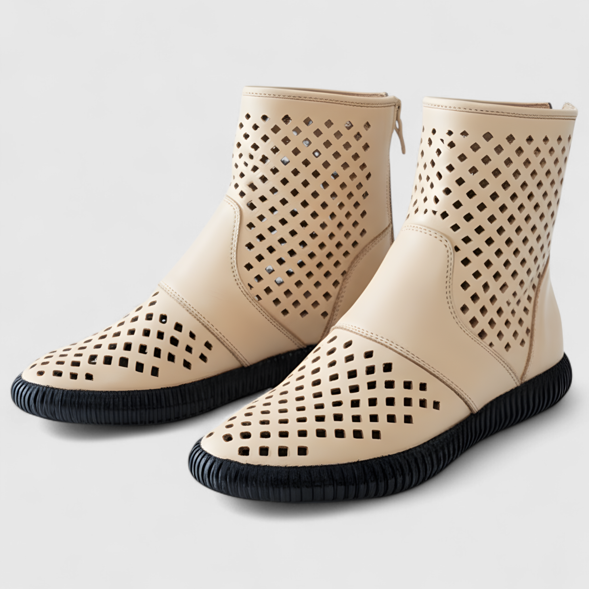 Leah | Knöchellange Stiefel aus echtem Leder mit Keil und modernem Schnitt