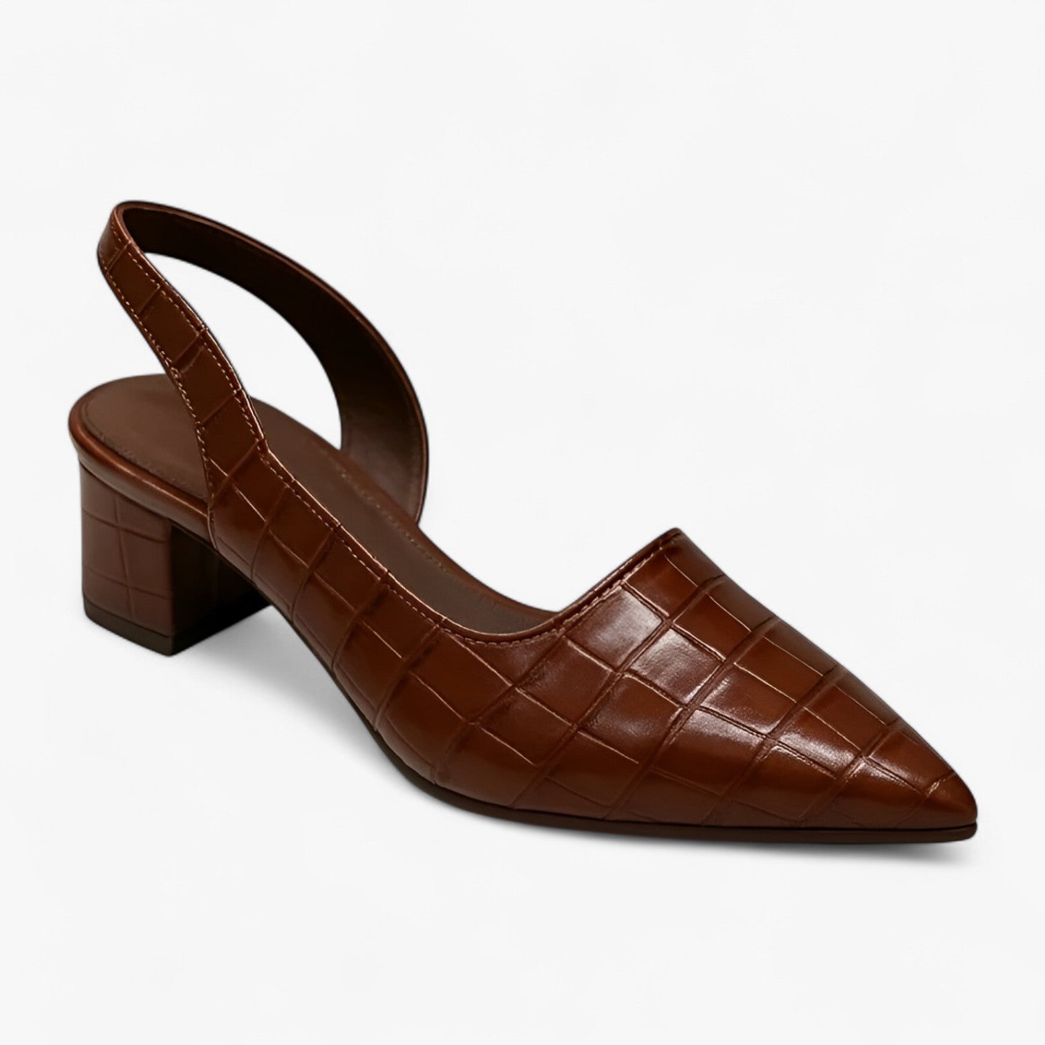 Amara | Croco-Stil Heels - Selbstbewusstes Gehen