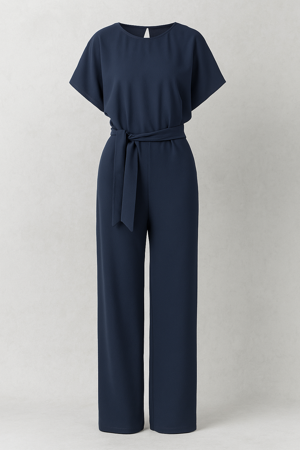 Wolff | Eleganter Damen-Jumpsuit mit Taillengürtel und fließenden Ärmeln