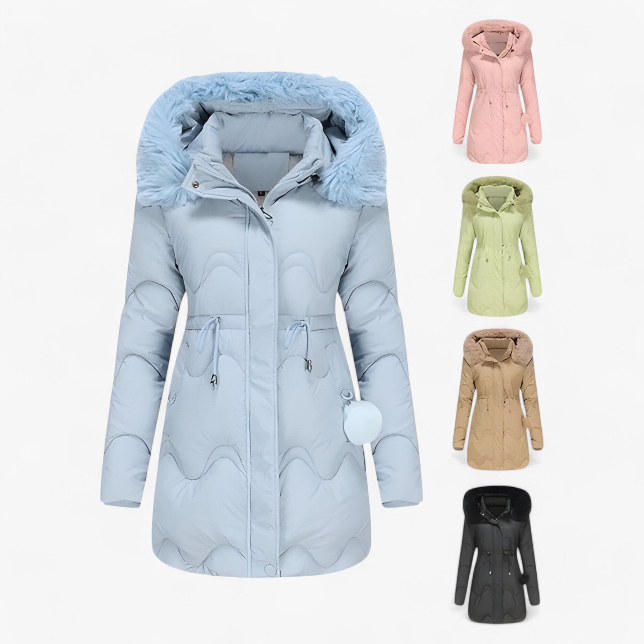 Winterdaunenjacke - mit Kapuze und dickem Pelzfutter für maximale Wärme - - Aira | Piumino invernale - con cappuccio e pelliccia spessa per un massimo calore - €25 - Concept Neurenberg