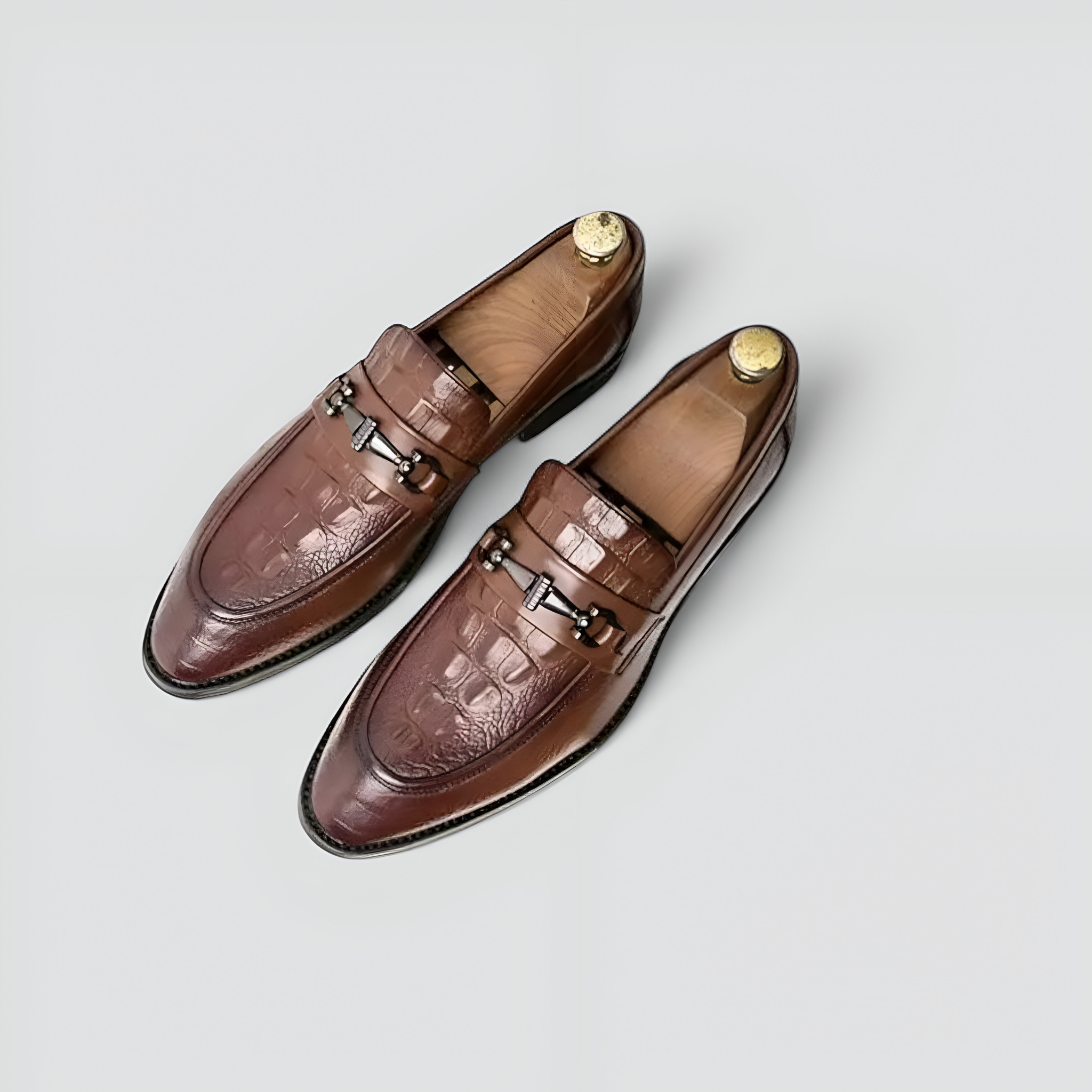 Carter | Elegante Herren-Loafer aus Leder mit Schlangenprägung