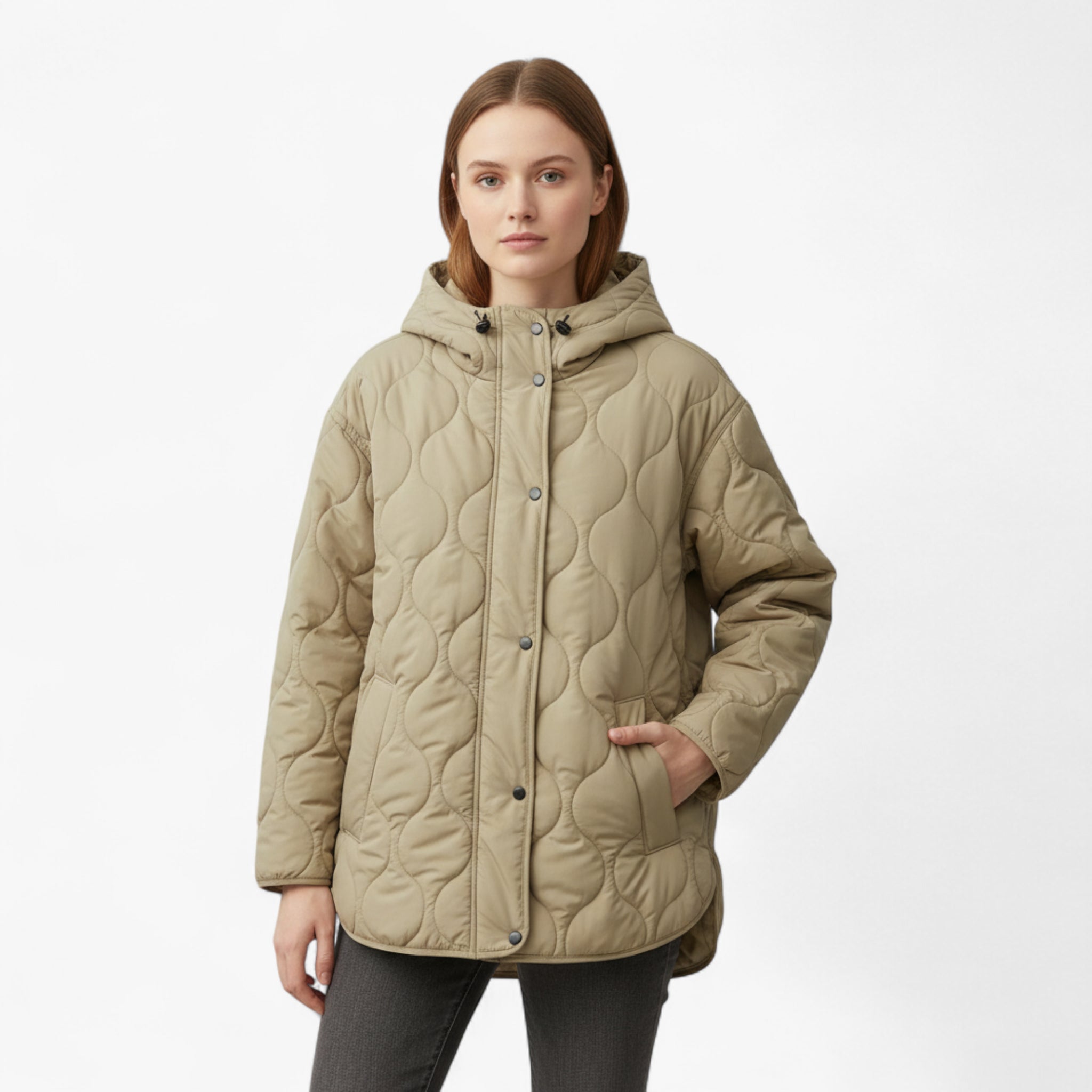 Isabelle | Damen Warmer Kapuzenmantel