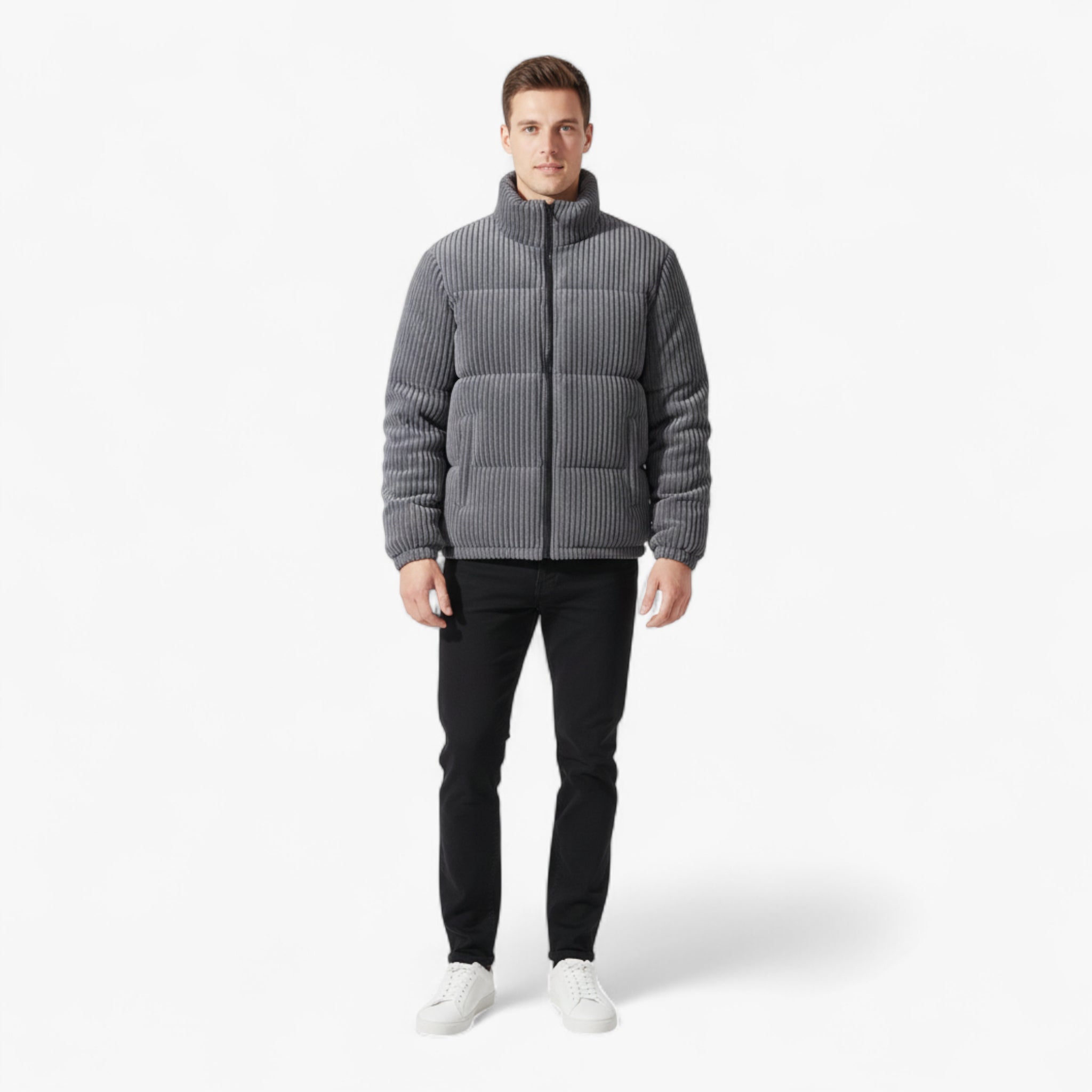 Leon | Herren Cord-Pufferjacke