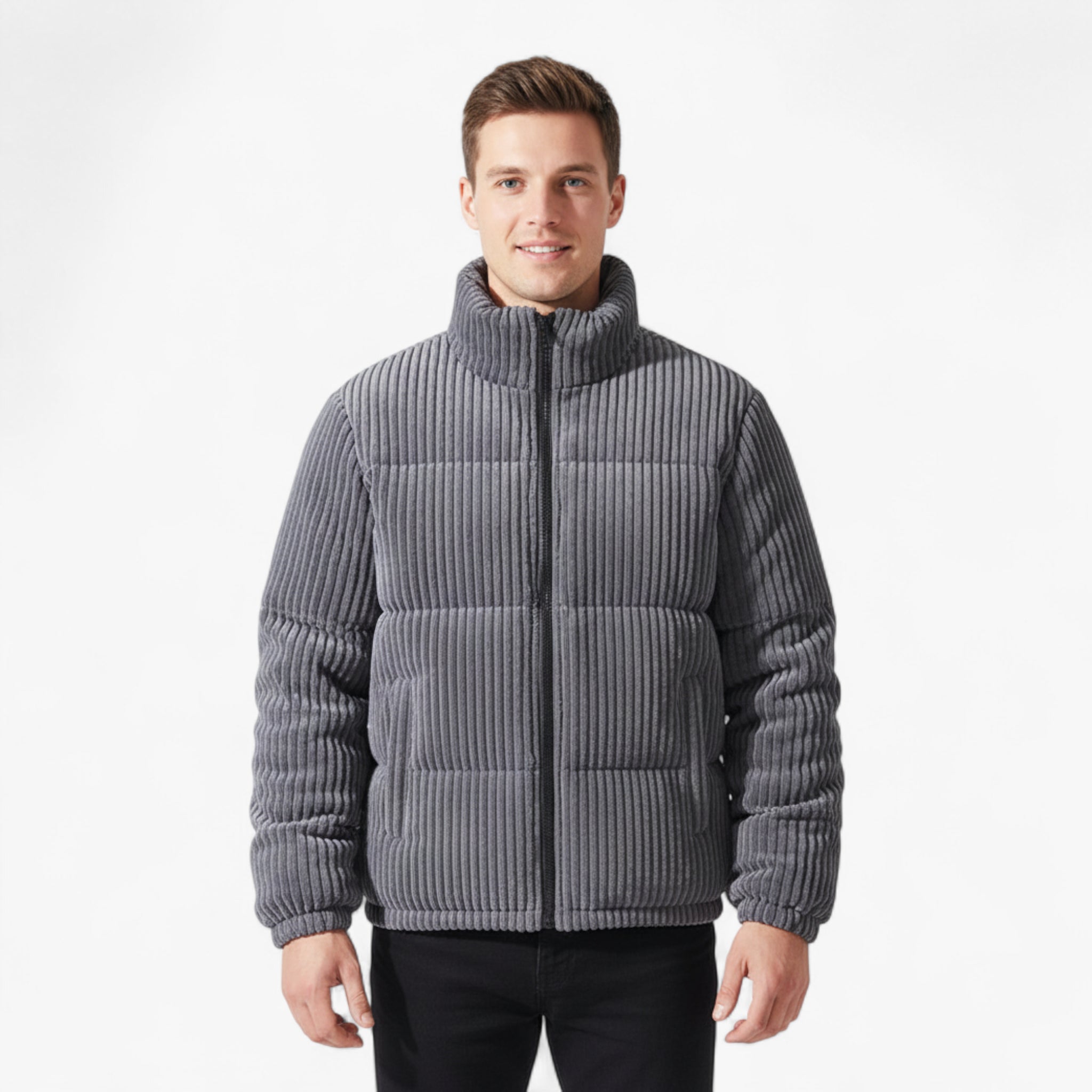 Leon | Herren Cord-Pufferjacke