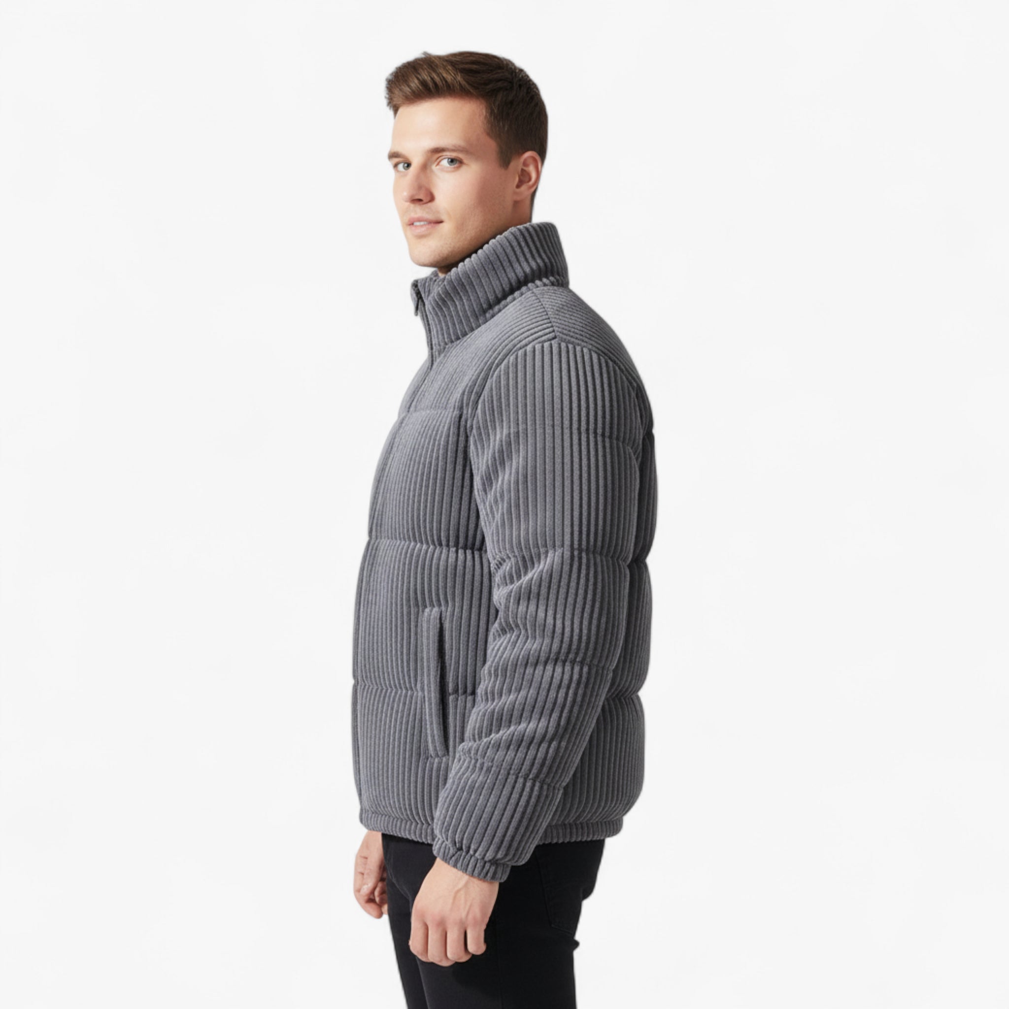 Leon | Herren Cord-Pufferjacke