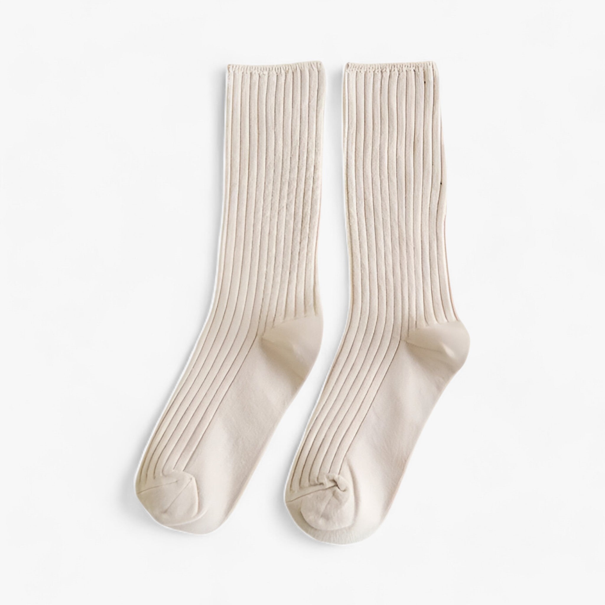 Weiche, atmungsaktive Baumwollsocken - Bequem und luftig - Beige 36-43 - Weiche, atmungsaktive Baumwollsocken - Bequem und luftig (1 Paar + 1 Paar GRATIS) - €25 - Concept Neurenberg